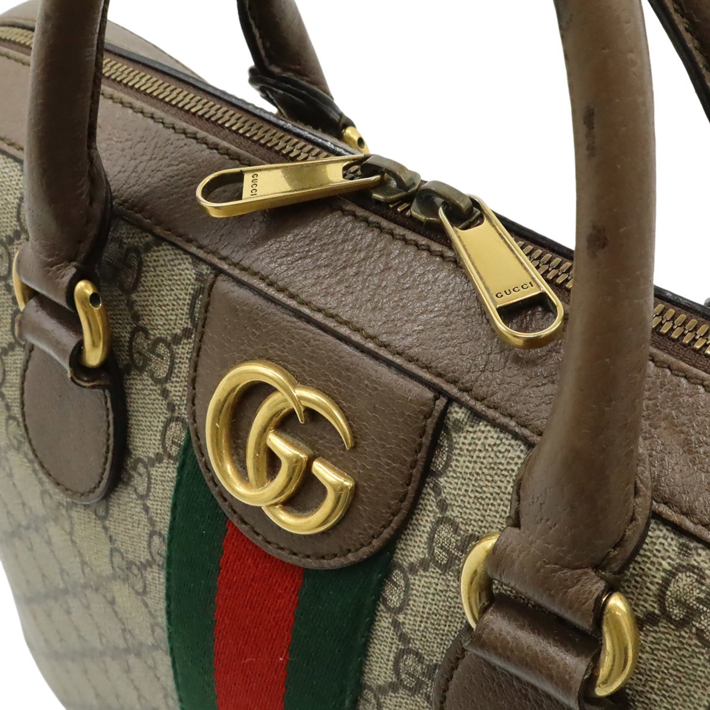 Gucci Beige Brown Gg Supreme Leather Handbag Shoulder Bag