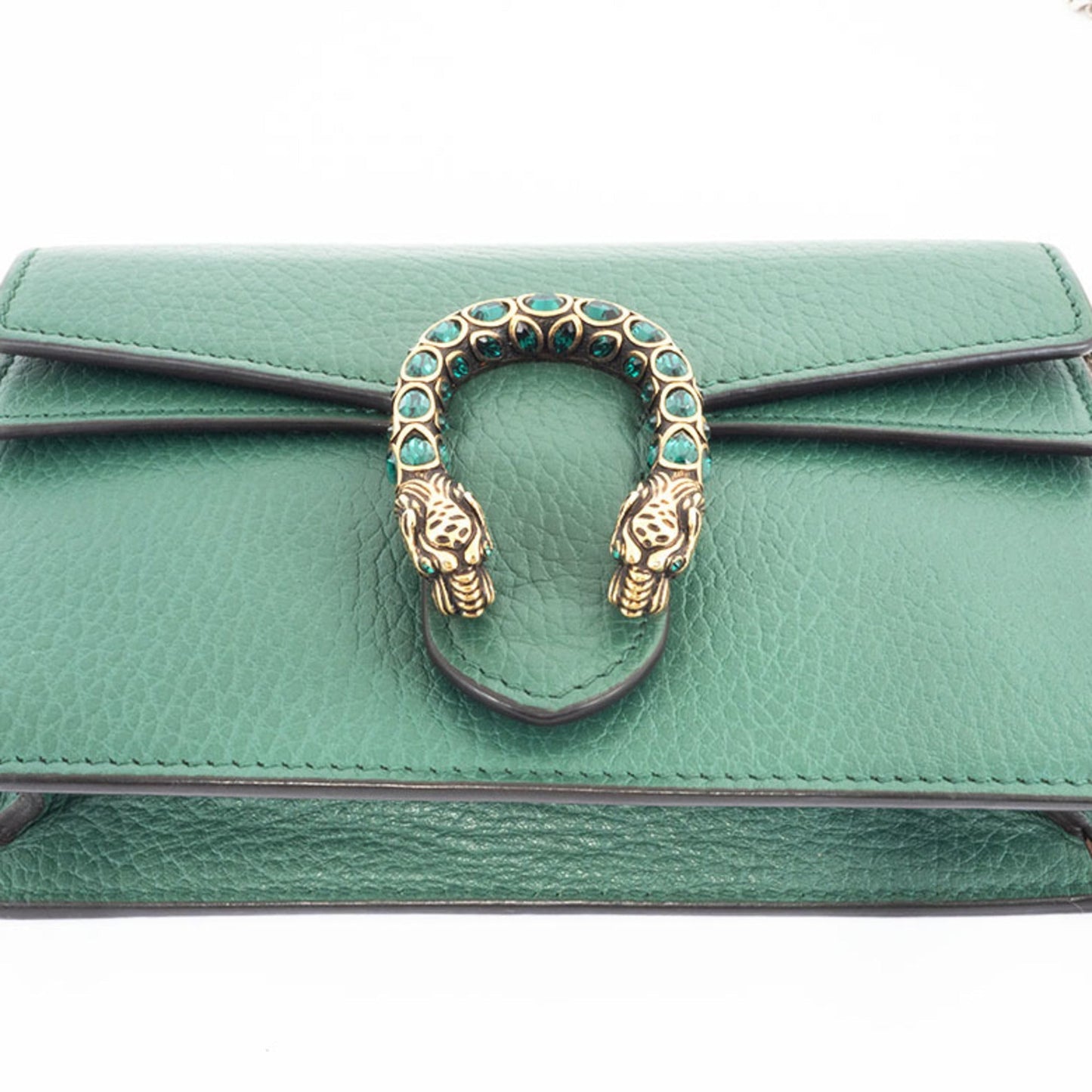 Gucci Green Leather Shoulder Bag