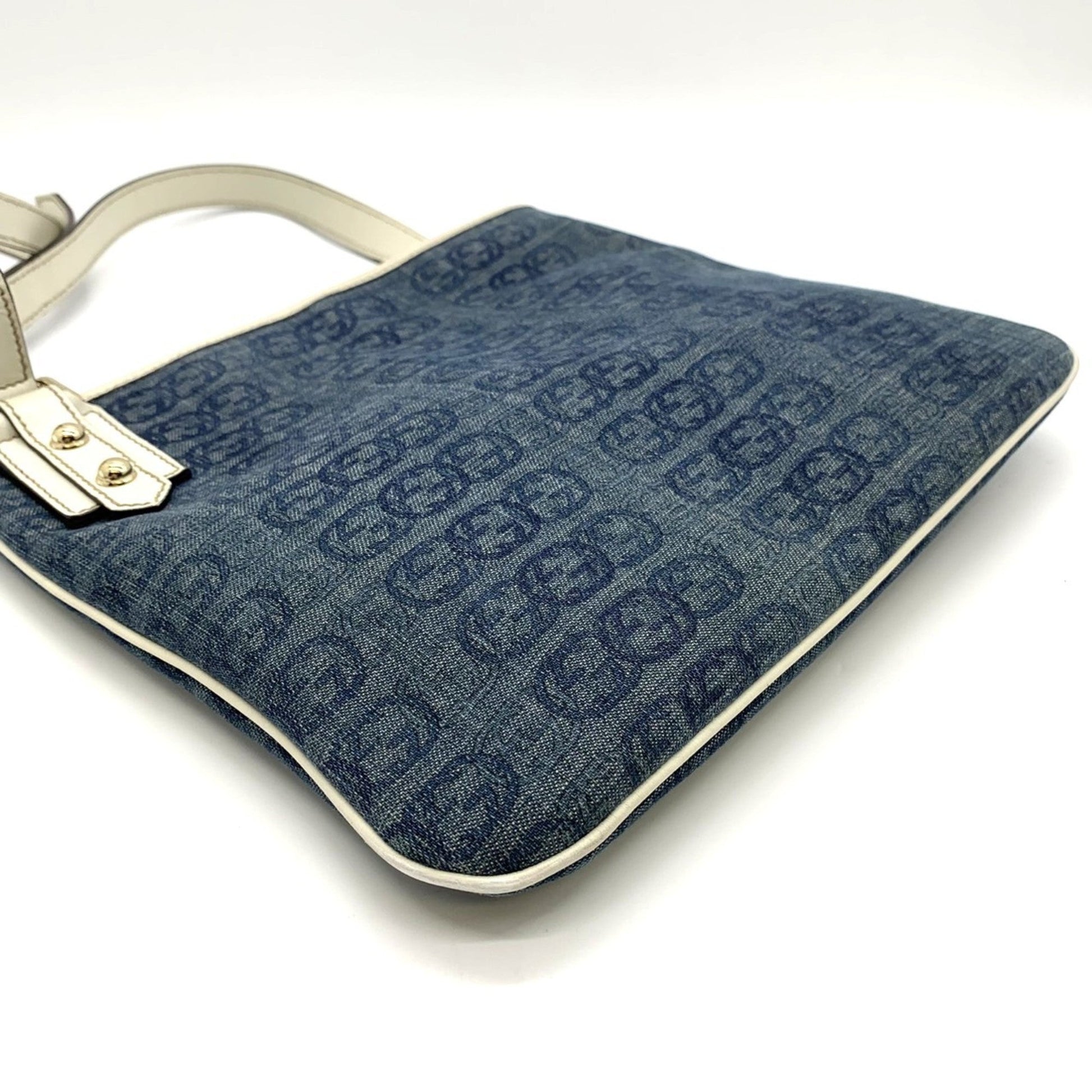 Gucci Blue Denim Shoulder Bag
