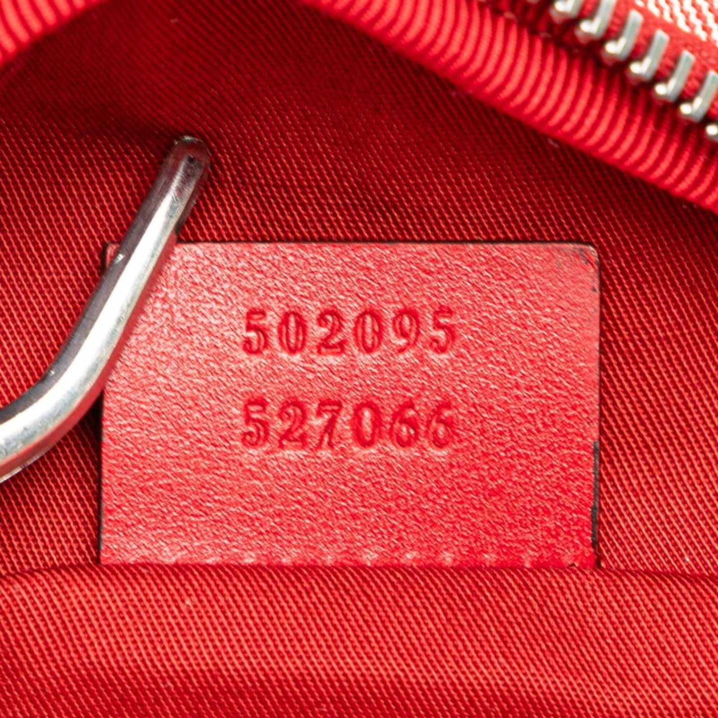 Gucci Red Color Canvas Leather Sling Bag