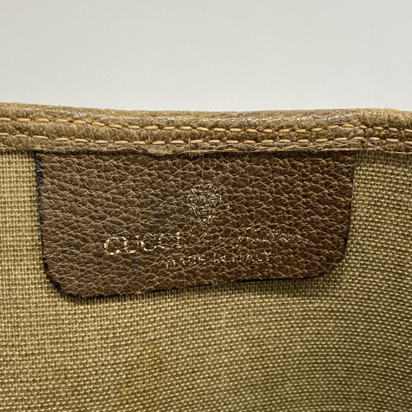 Gucci Brown Pvc Tote Bag