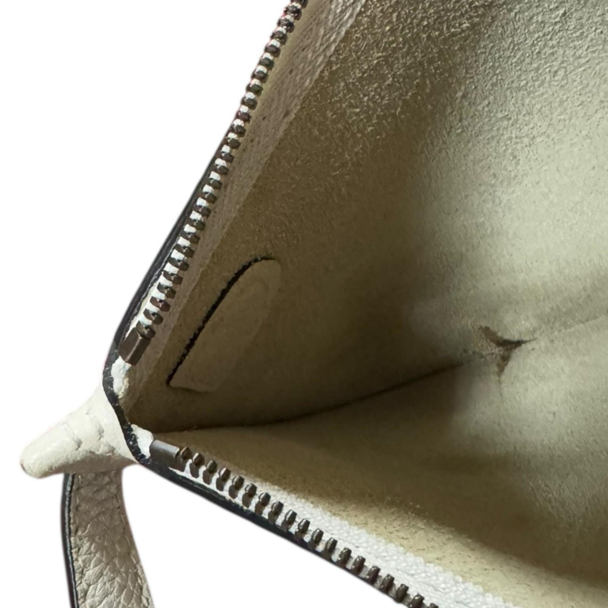 Gucci White Leather Backpack Basket