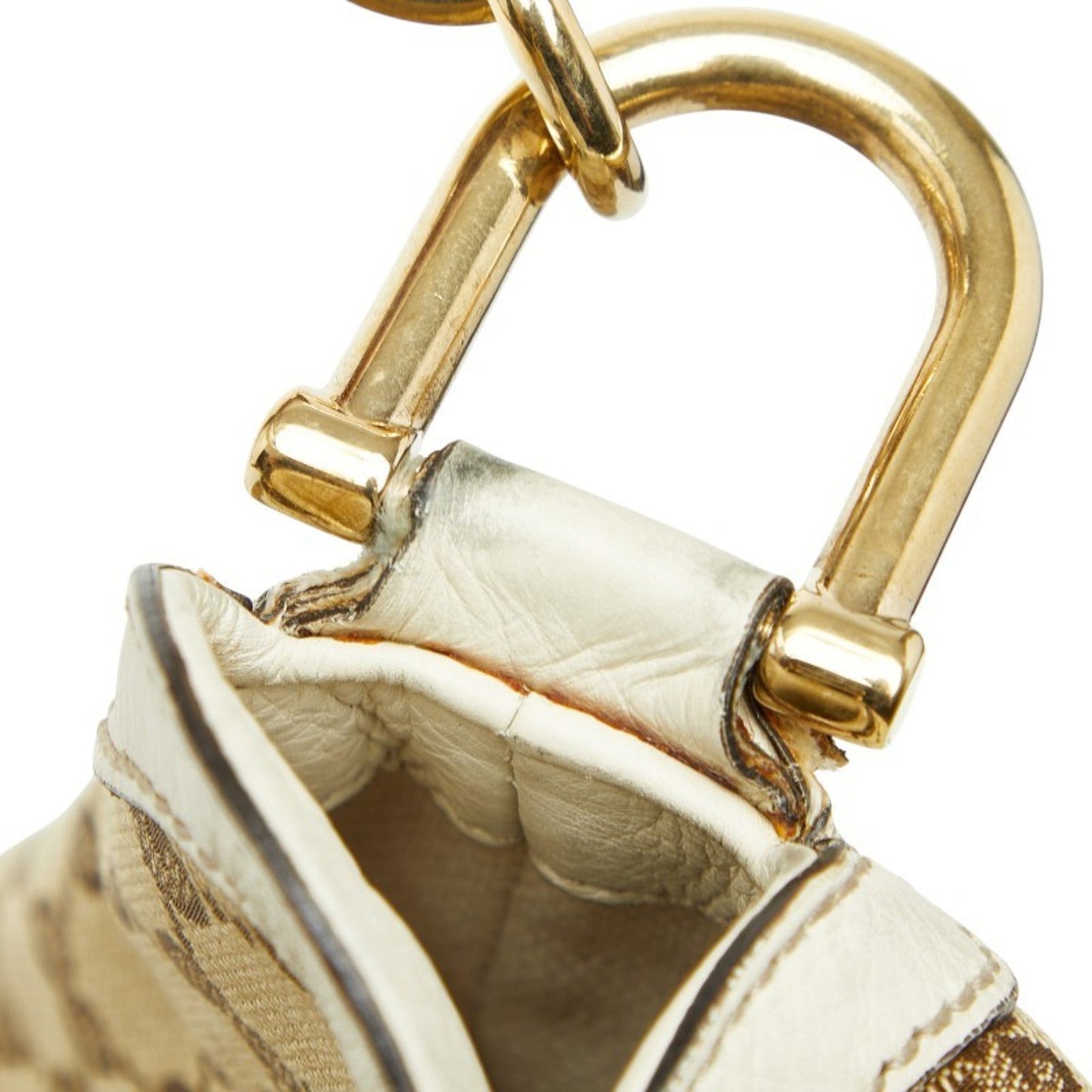 Gucci Gg Canvas Beige Ivory Gg Canvas Leather Handbag Shoulder Bag