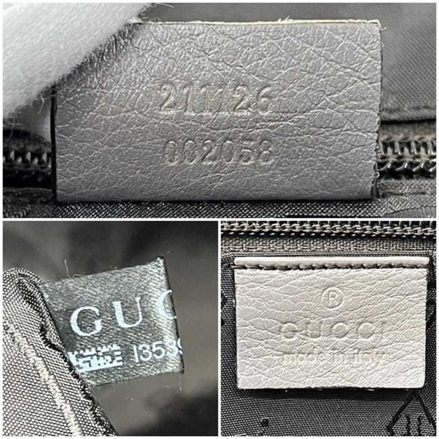 Gucci Hysteria Gray Leather Tote Bag