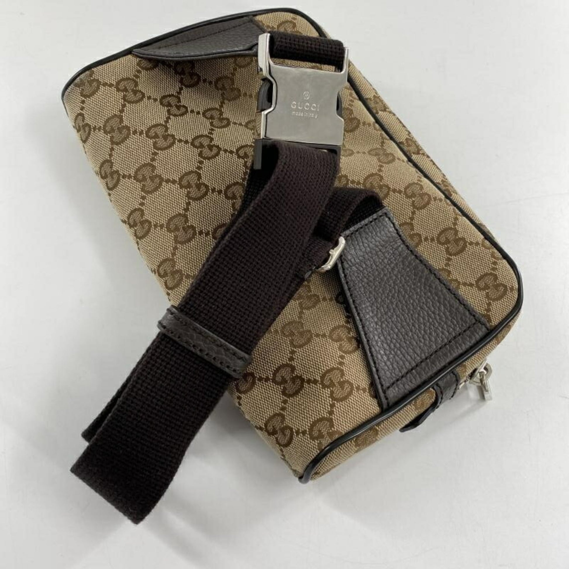 Gucci Gg Canvas Brown Gg Canvas Sling Bag