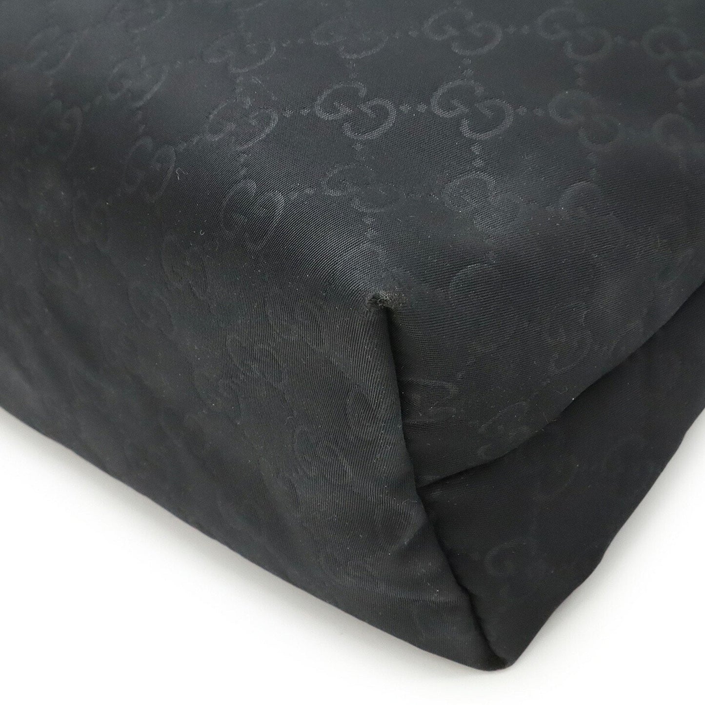 Gucci Black Nylon Leather Shoulder Bag