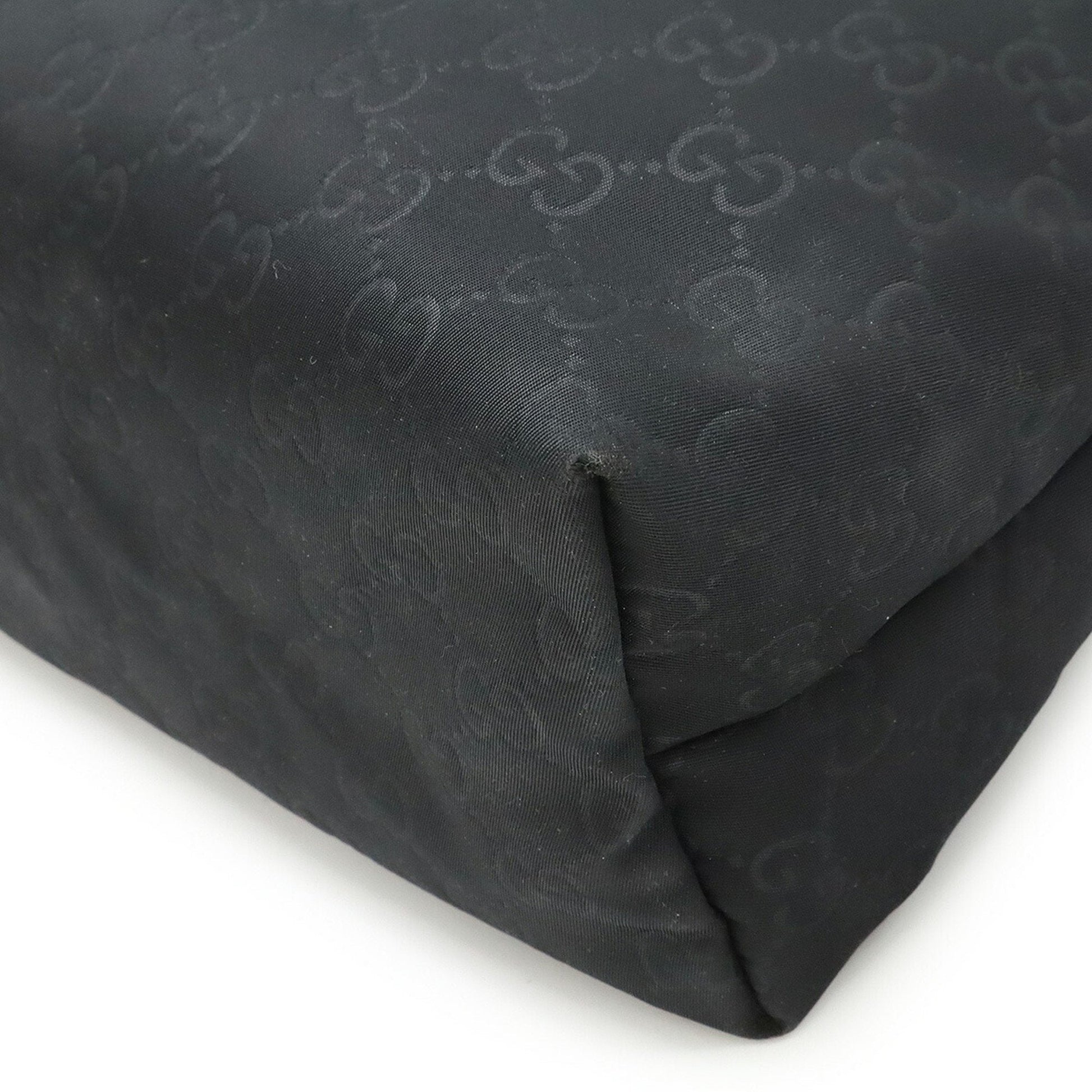 Gucci Black Nylon Leather Shoulder Bag