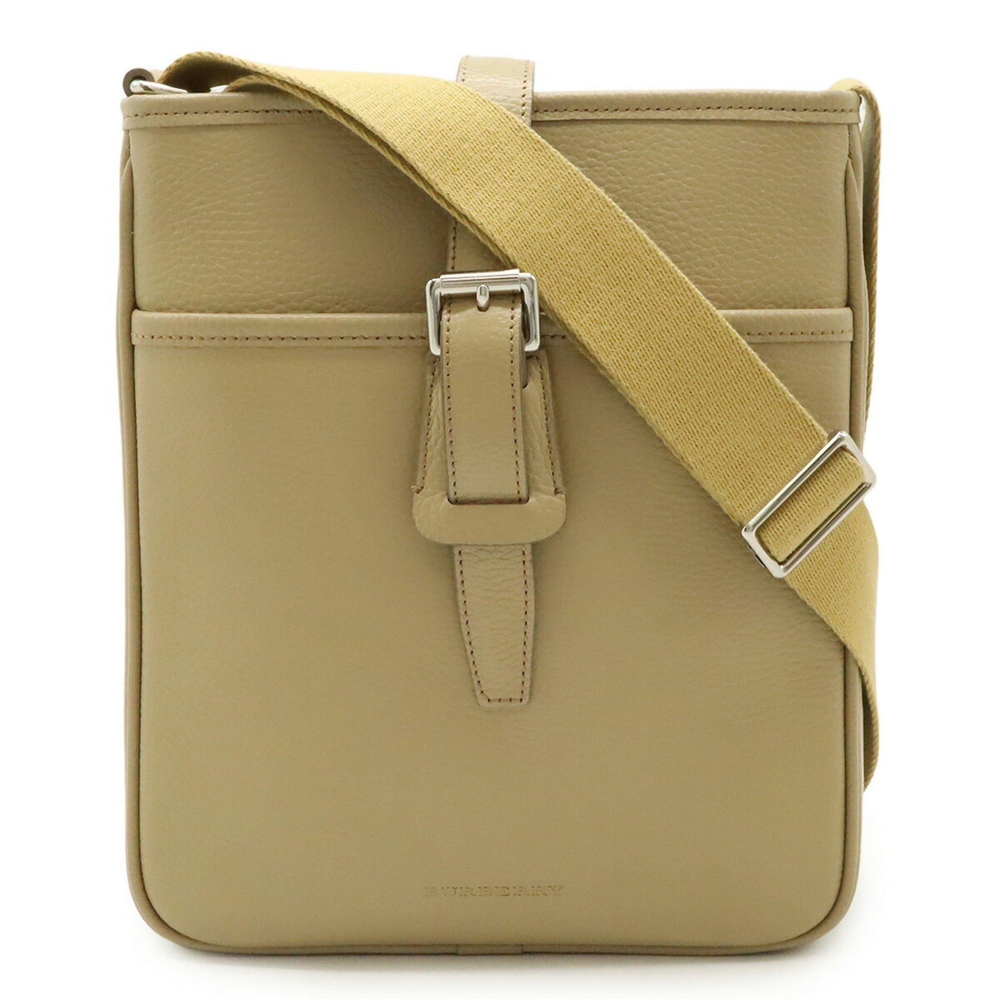 Burberry Sand Shoulder Bag Leather Beige