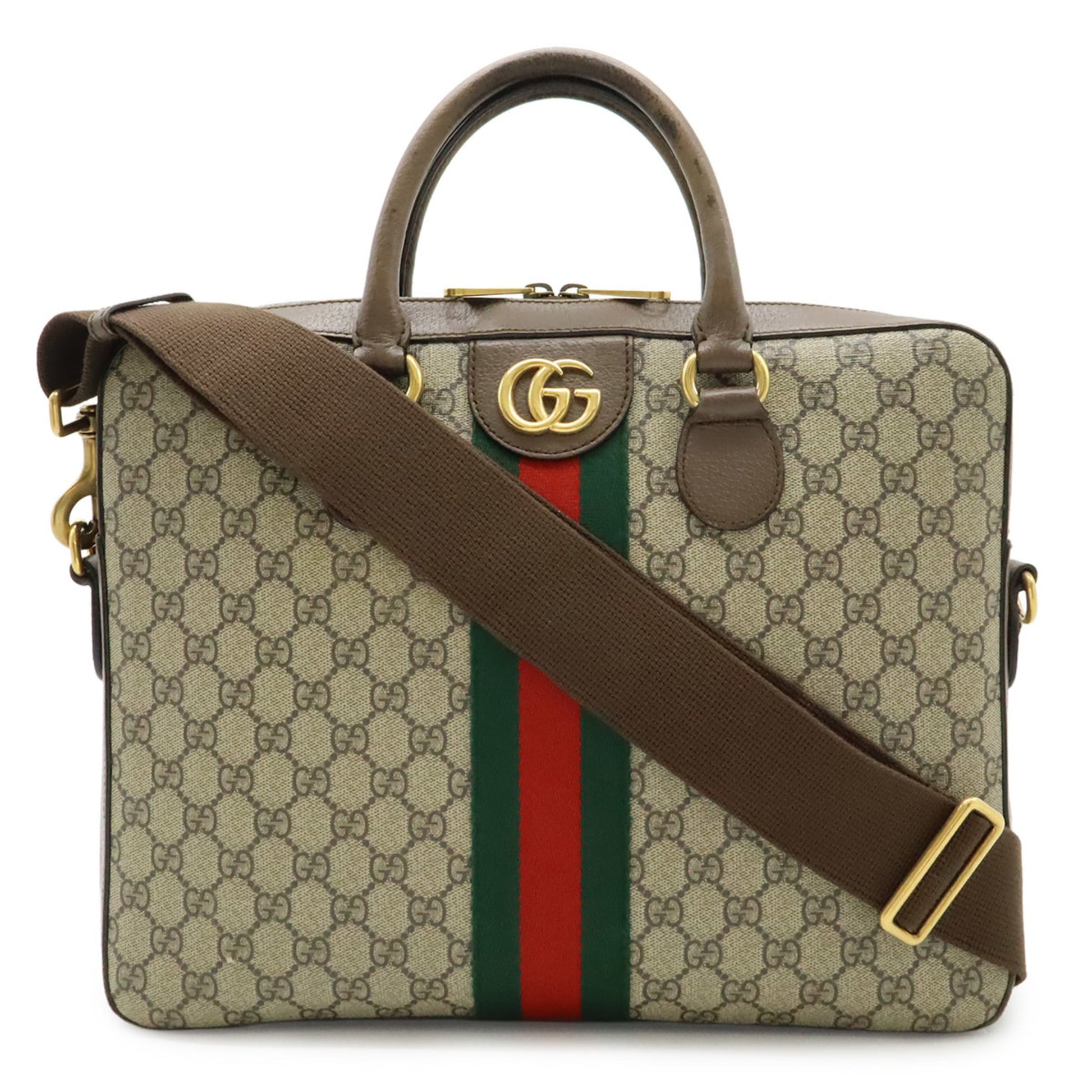 Gucci Beige Brown Gg Supreme Leather Handbag Shoulder Bag