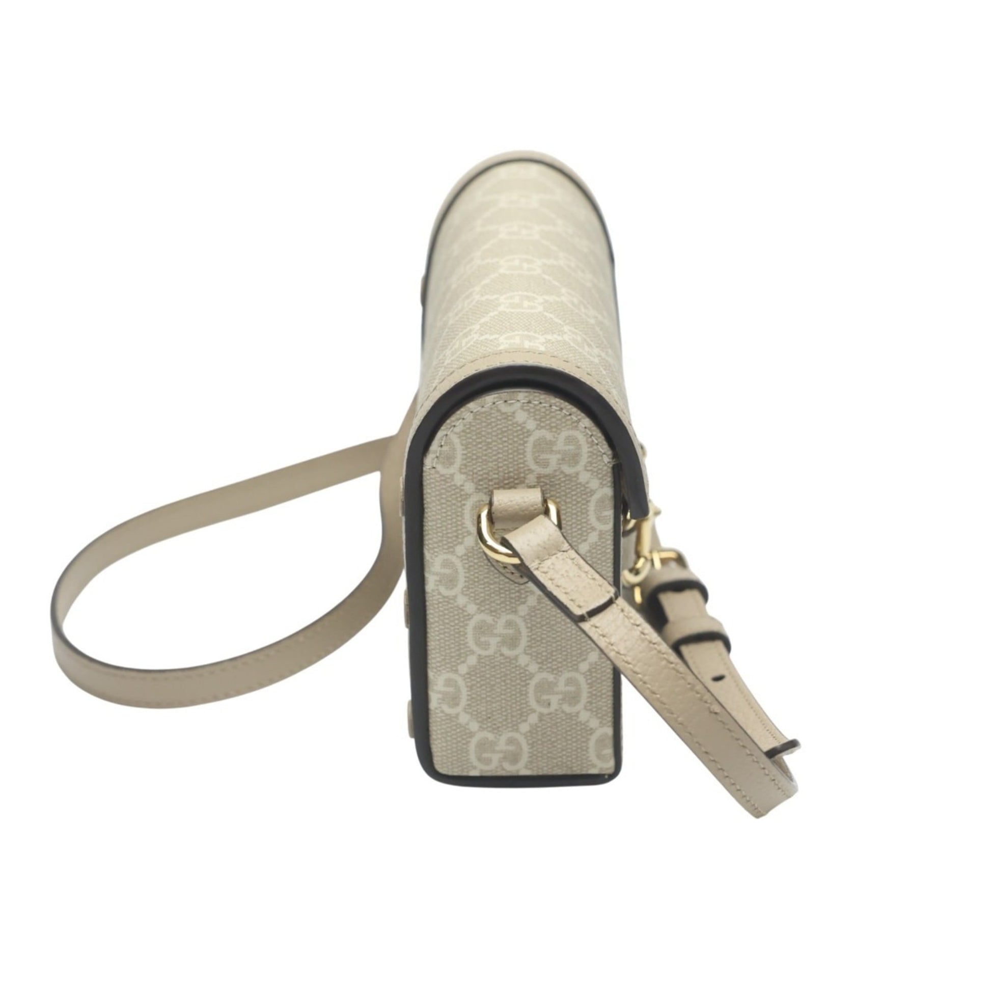Gucci Beige Pvc Shoulder Bag