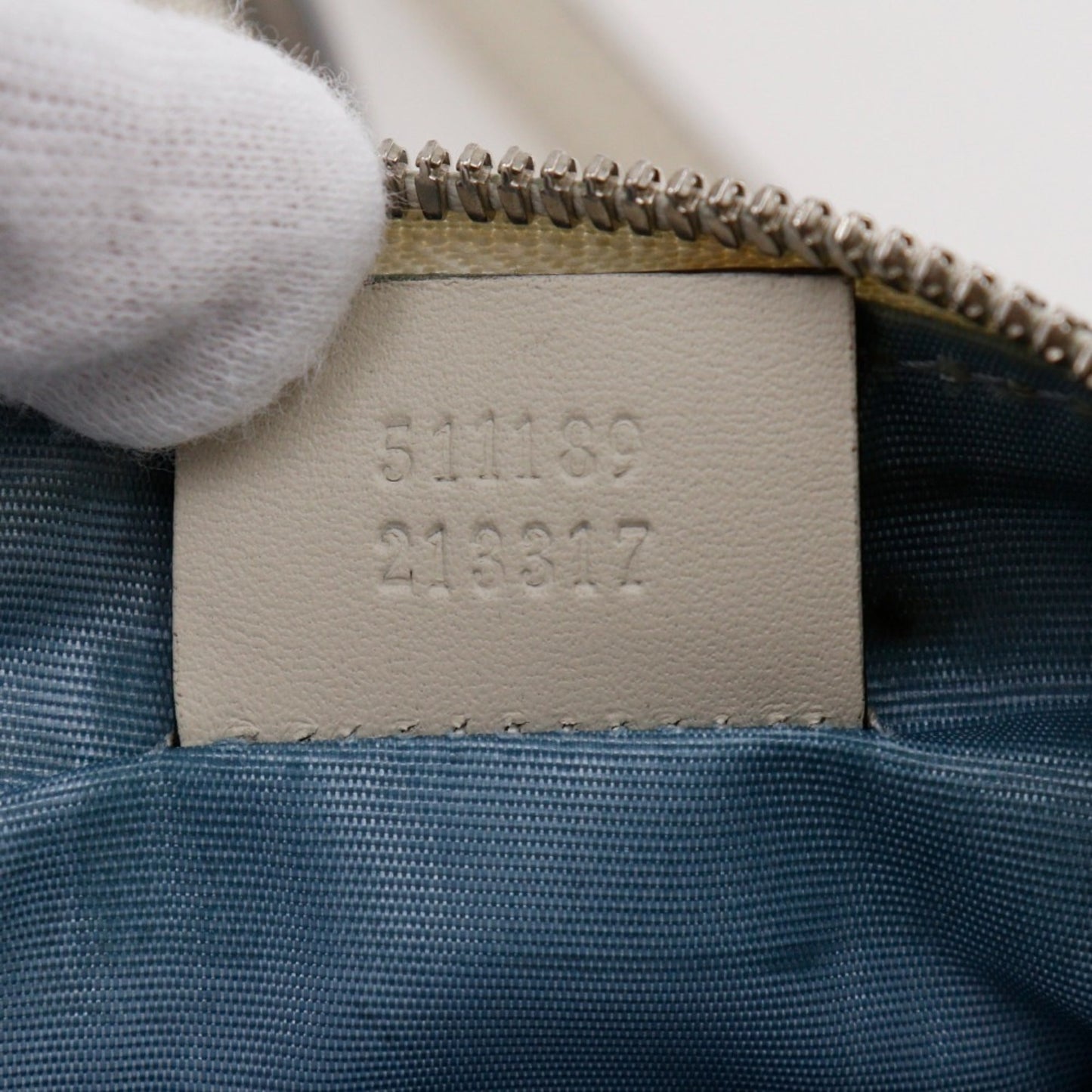 Gucci White Leather Shoulder Bag