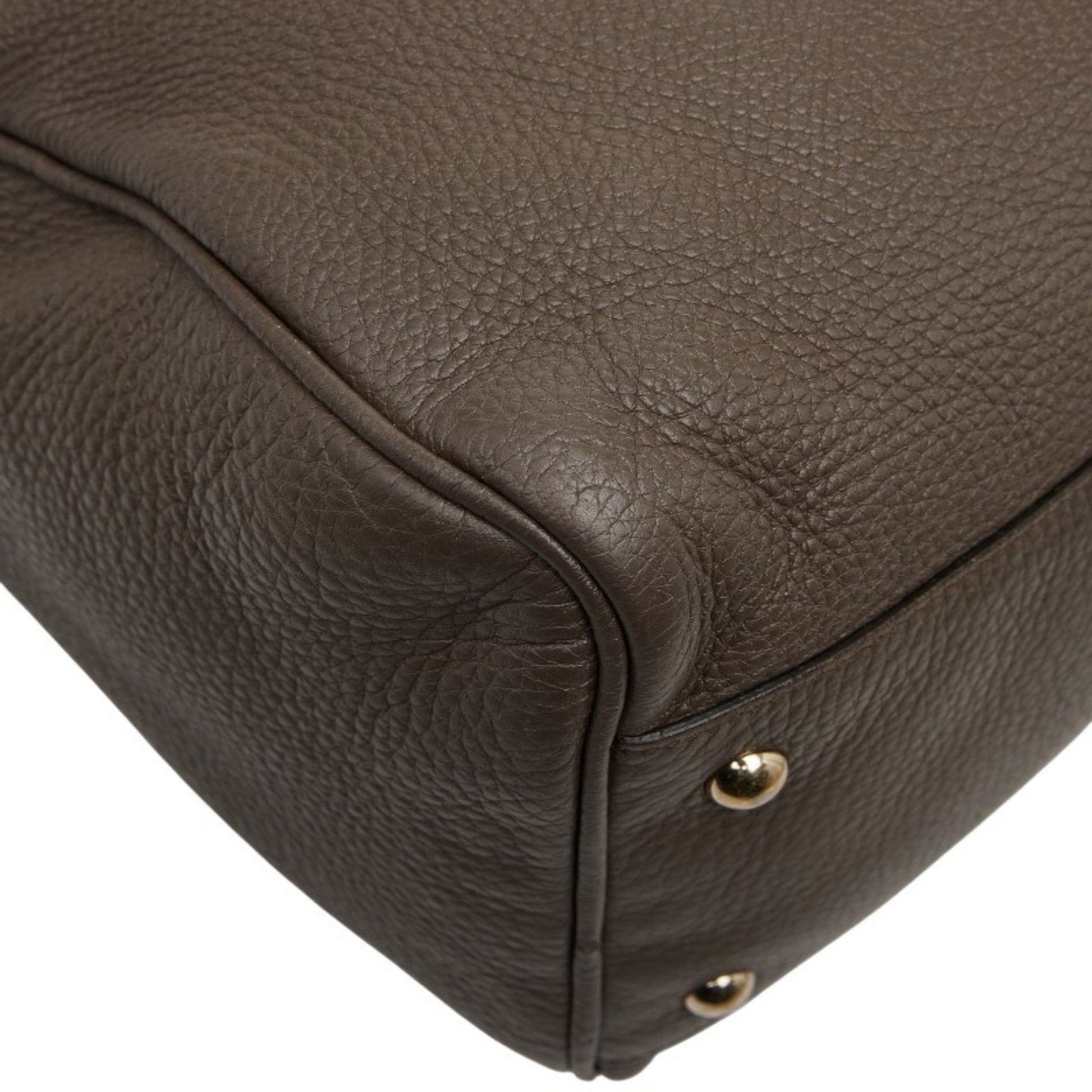 Gucci Brown Leather Handbag Shoulder Bag