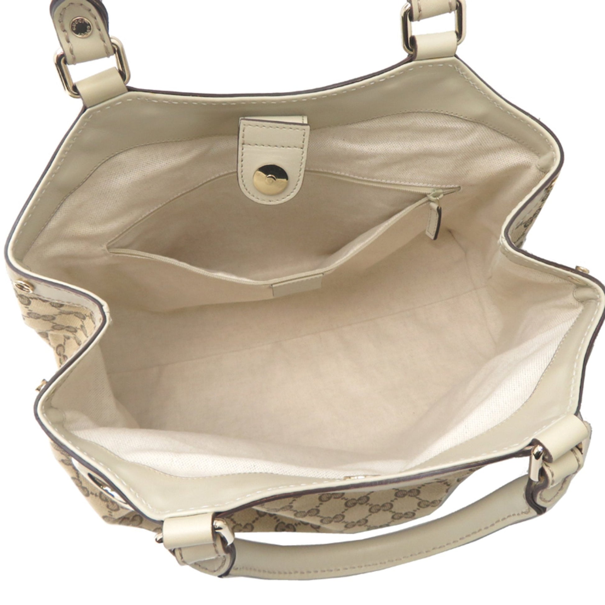 Gucci Sukey Beige Gg Canvas Handbag