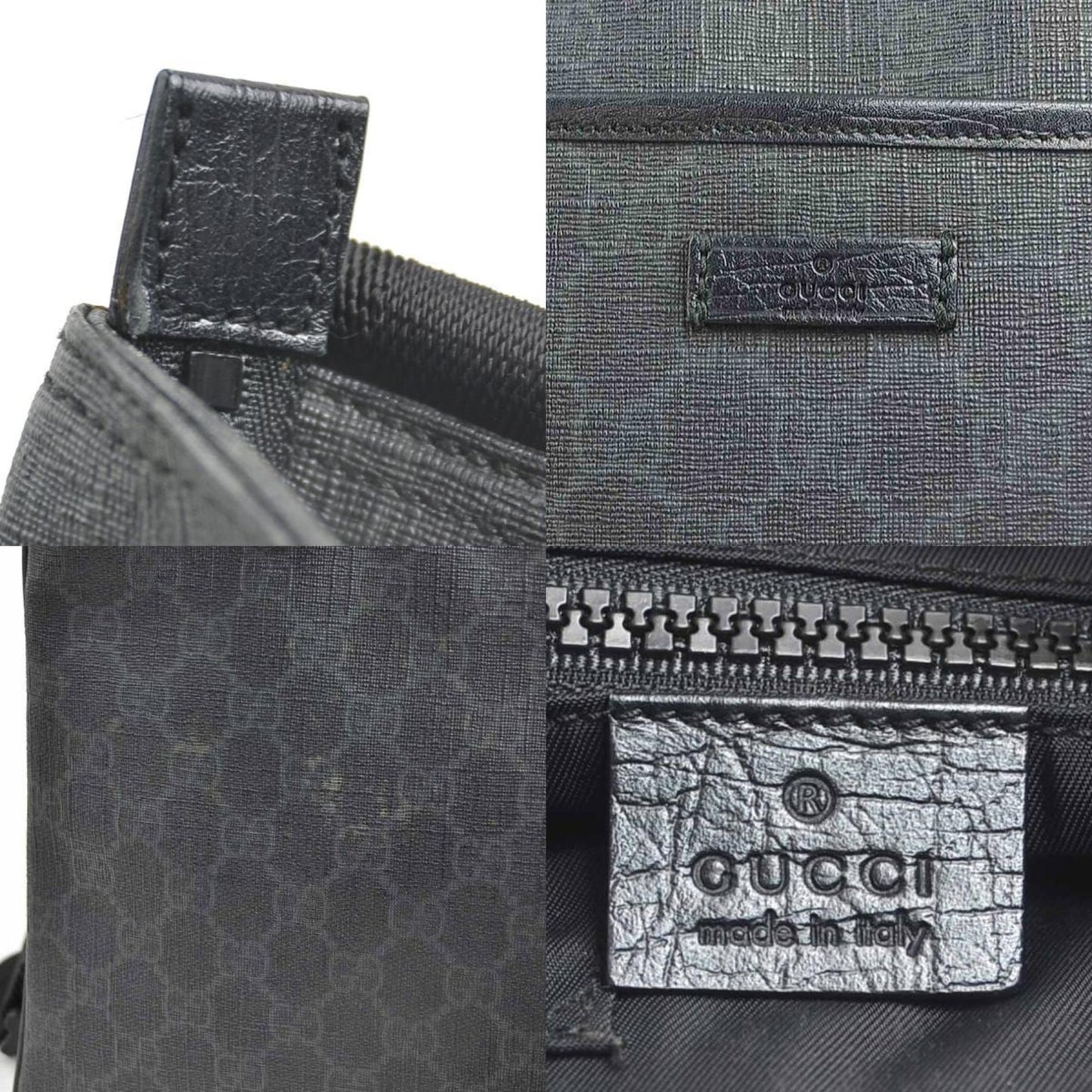 Gucci Black Gg Supreme Shoulder Bag