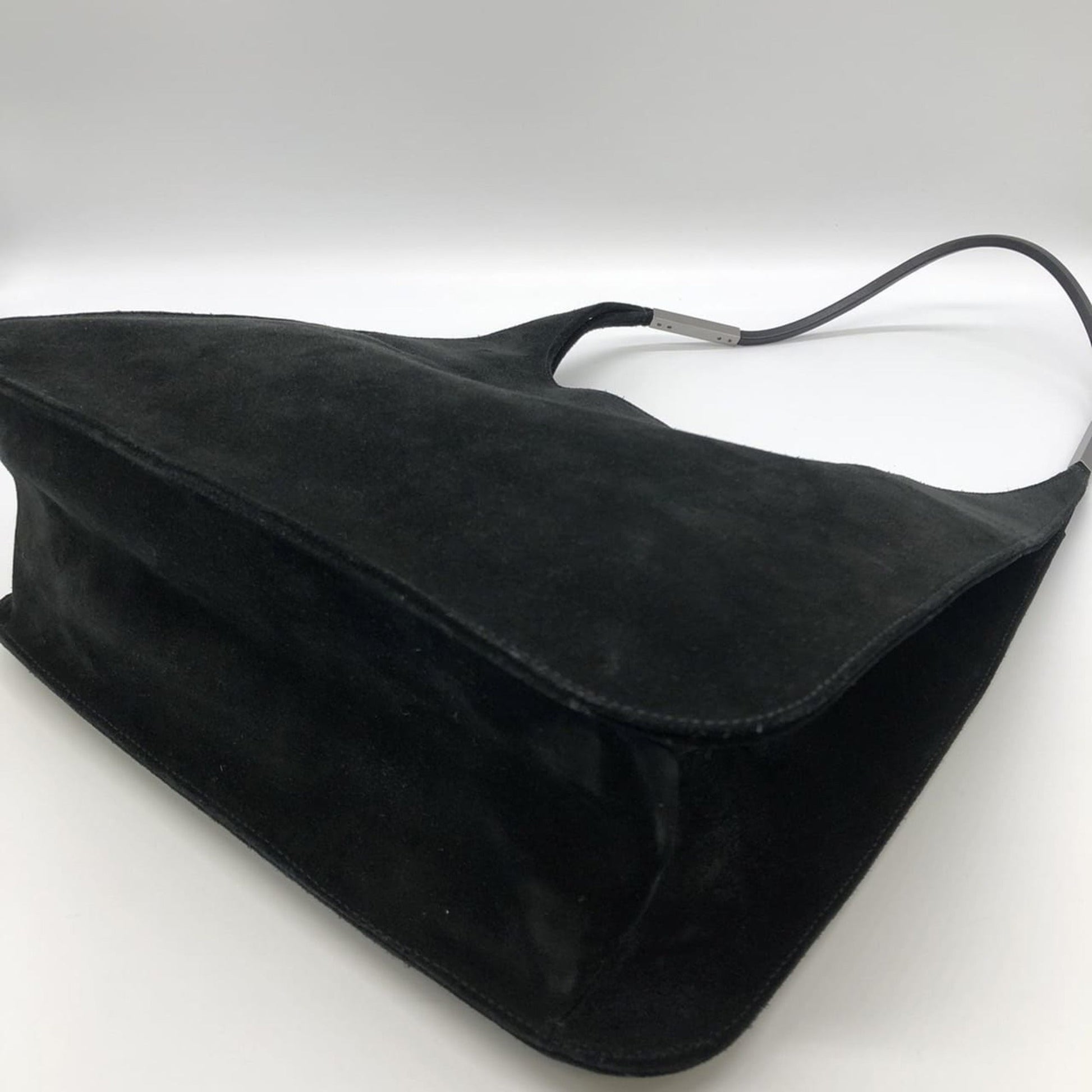 Gucci Black Suede Handbag Shoulder Bag