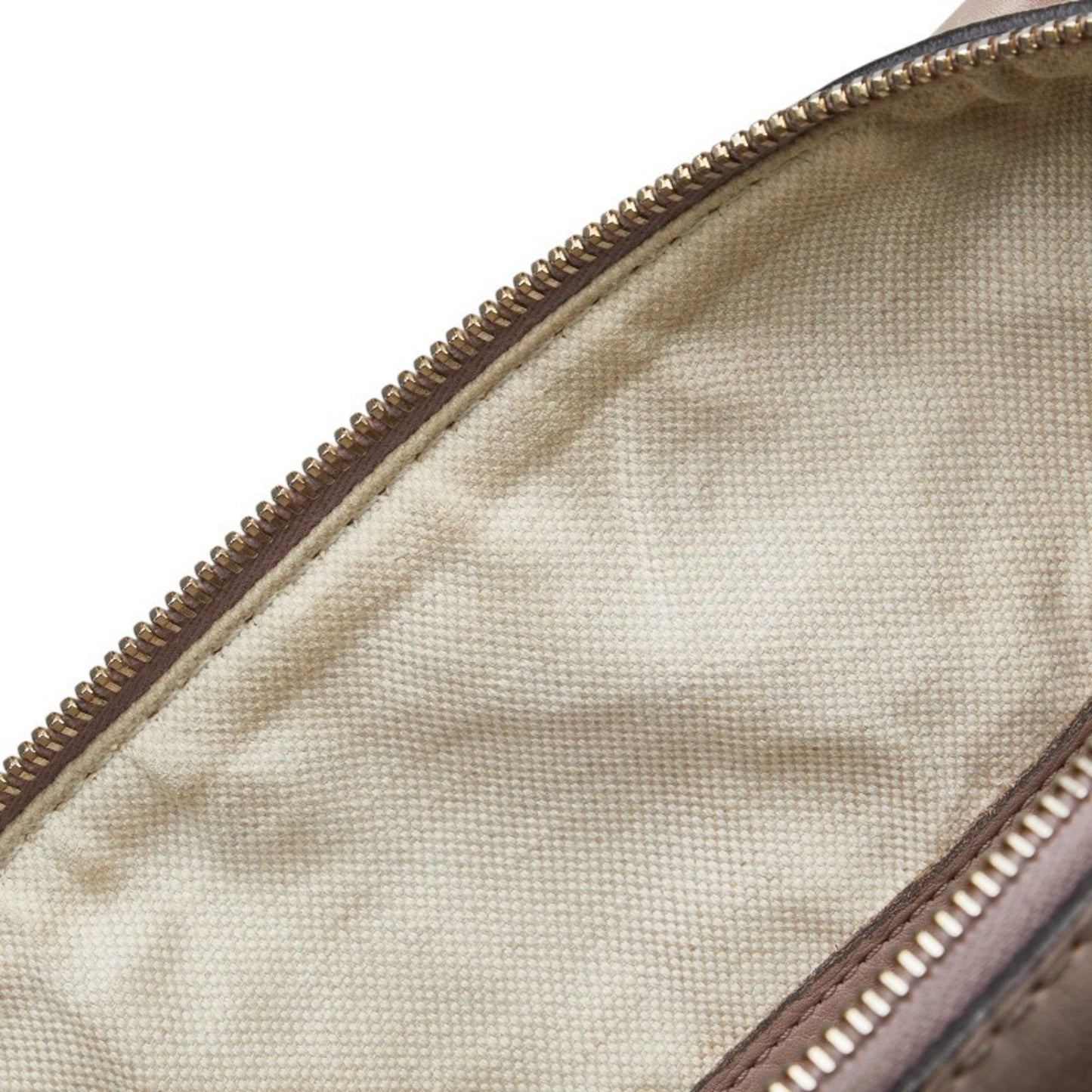 Gucci Beige Pink Canvas Leather Handbag Shoulder Bag