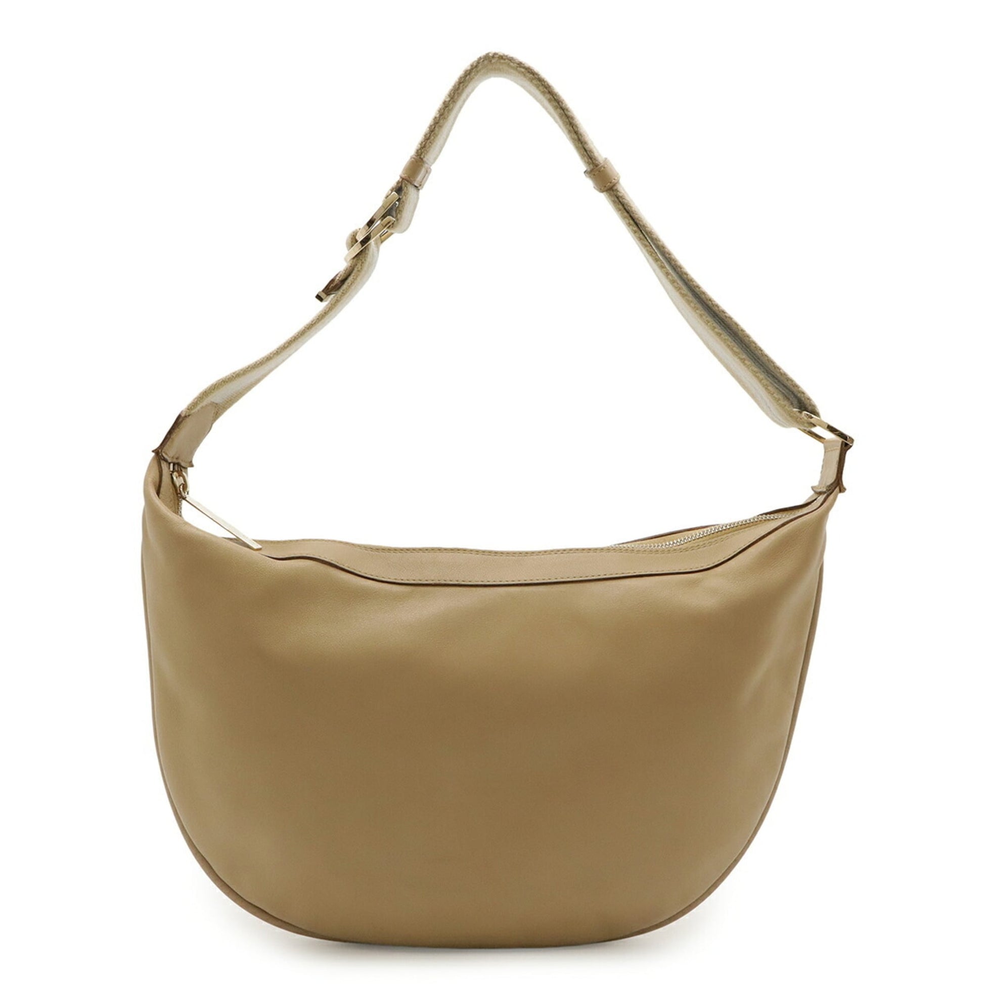 Gucci Beige Off-White Leather Shoulder Bag