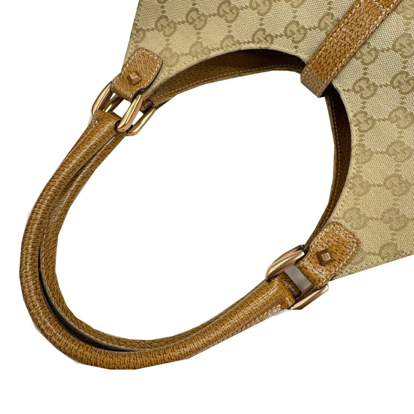 Gucci New Jackie Beige Gg Canvas Handbag