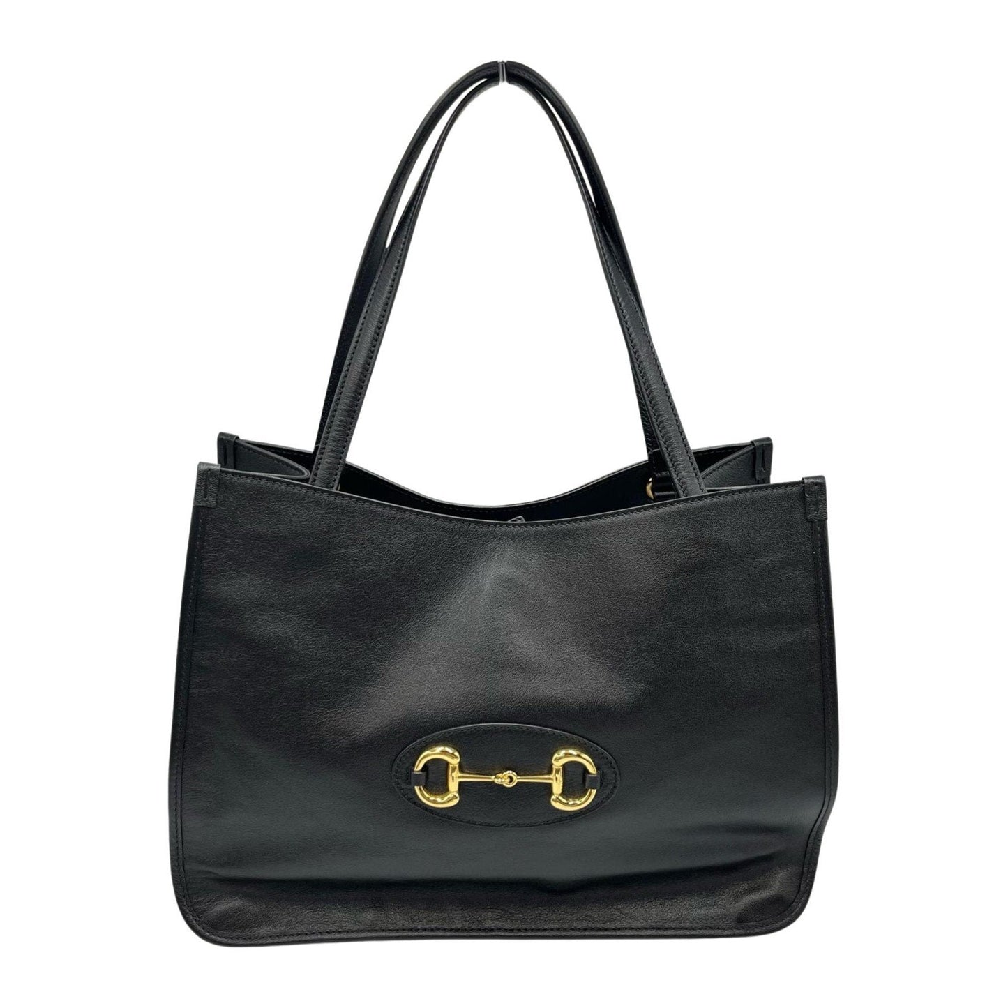 Gucci Black Leather Tote Bag
