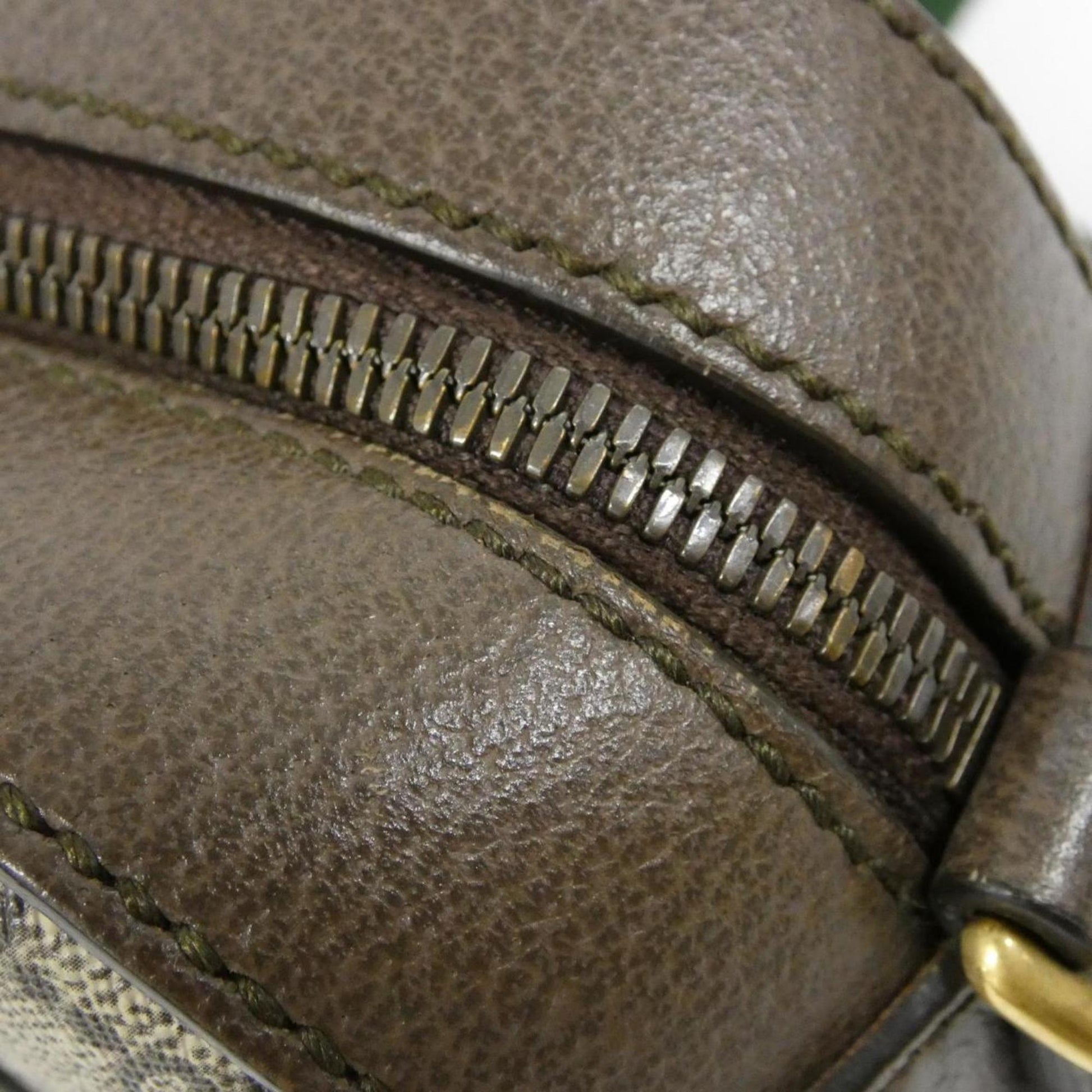 Gucci Beige Brown Gg Supreme Leather Shoulder Bag