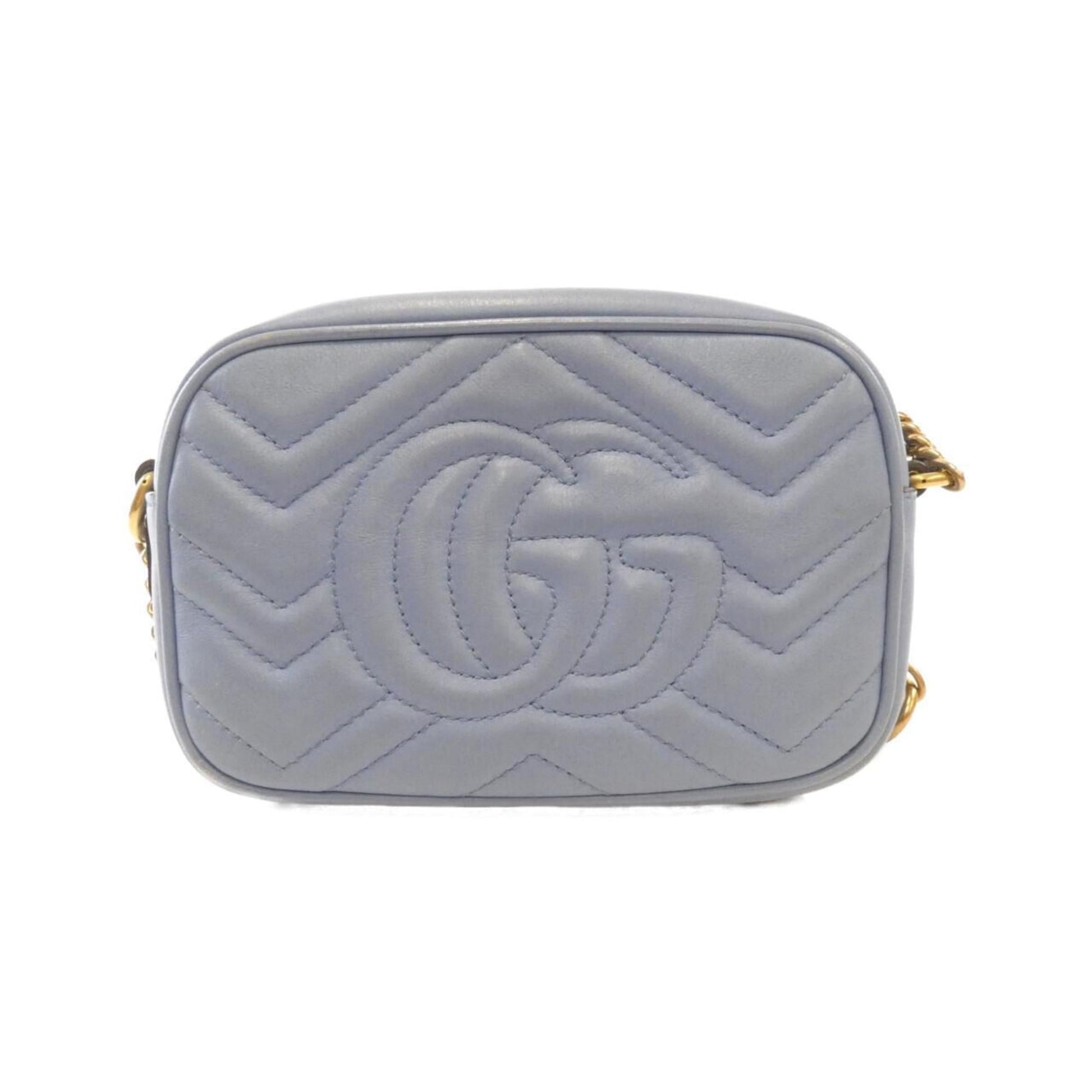 Gucci Light Blue Leather Shoulder Bag