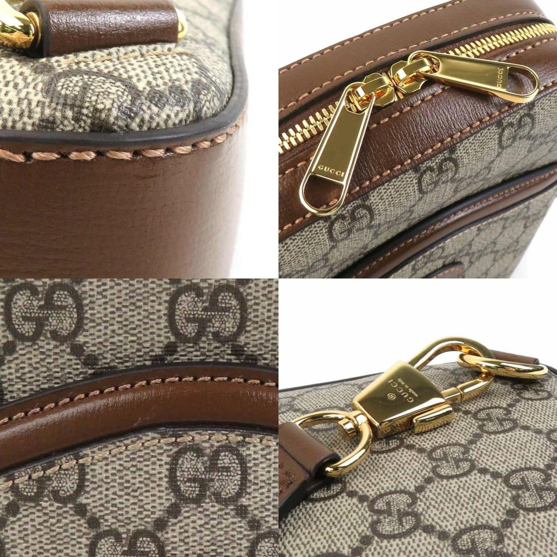 Gucci Brown Gg Supreme Sling Bag