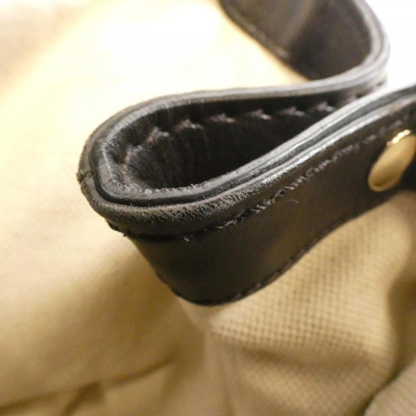 Gucci Beige Dark Brown Gg Canvas Handbag