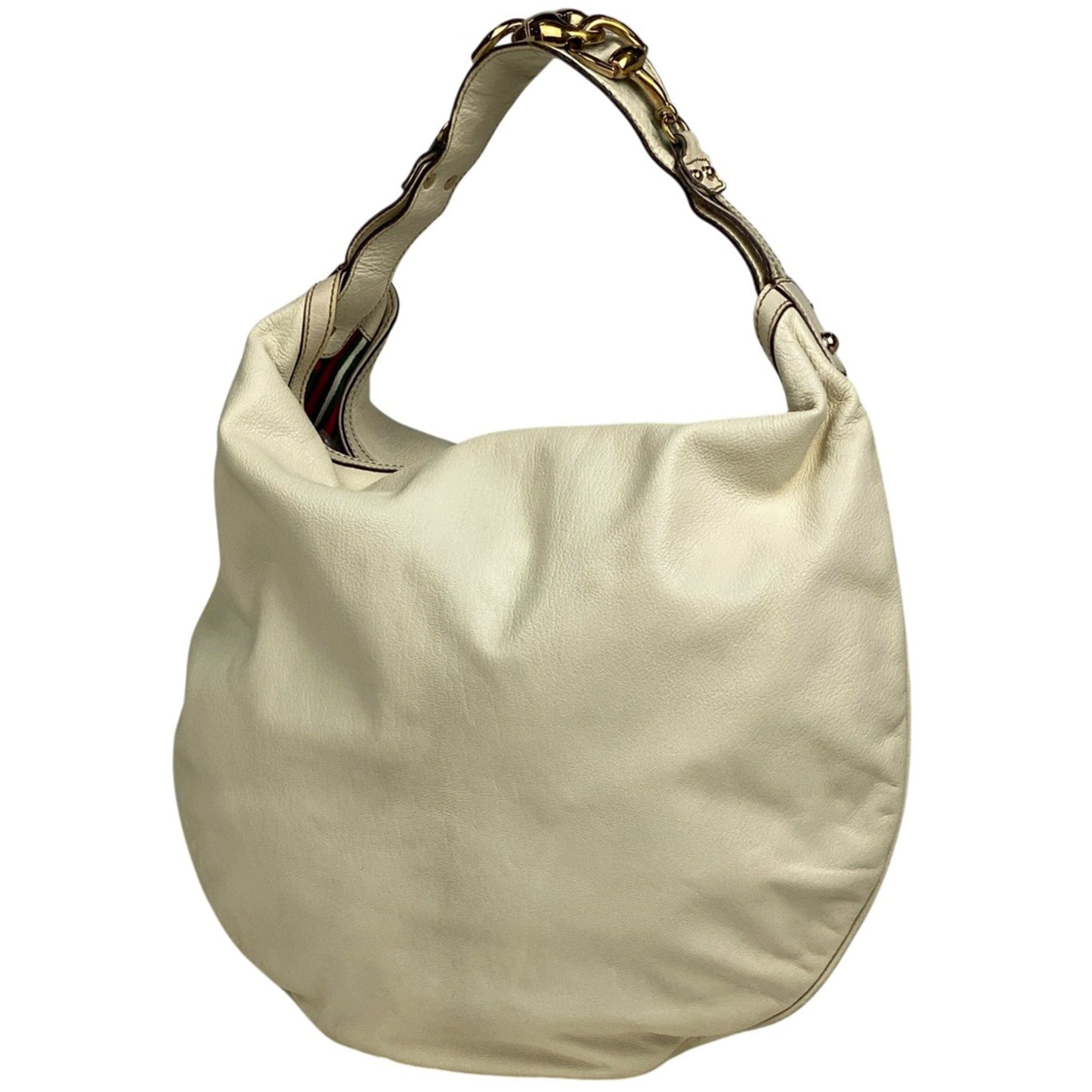 Gucci Ivory Leather Handbag Shoulder Bag