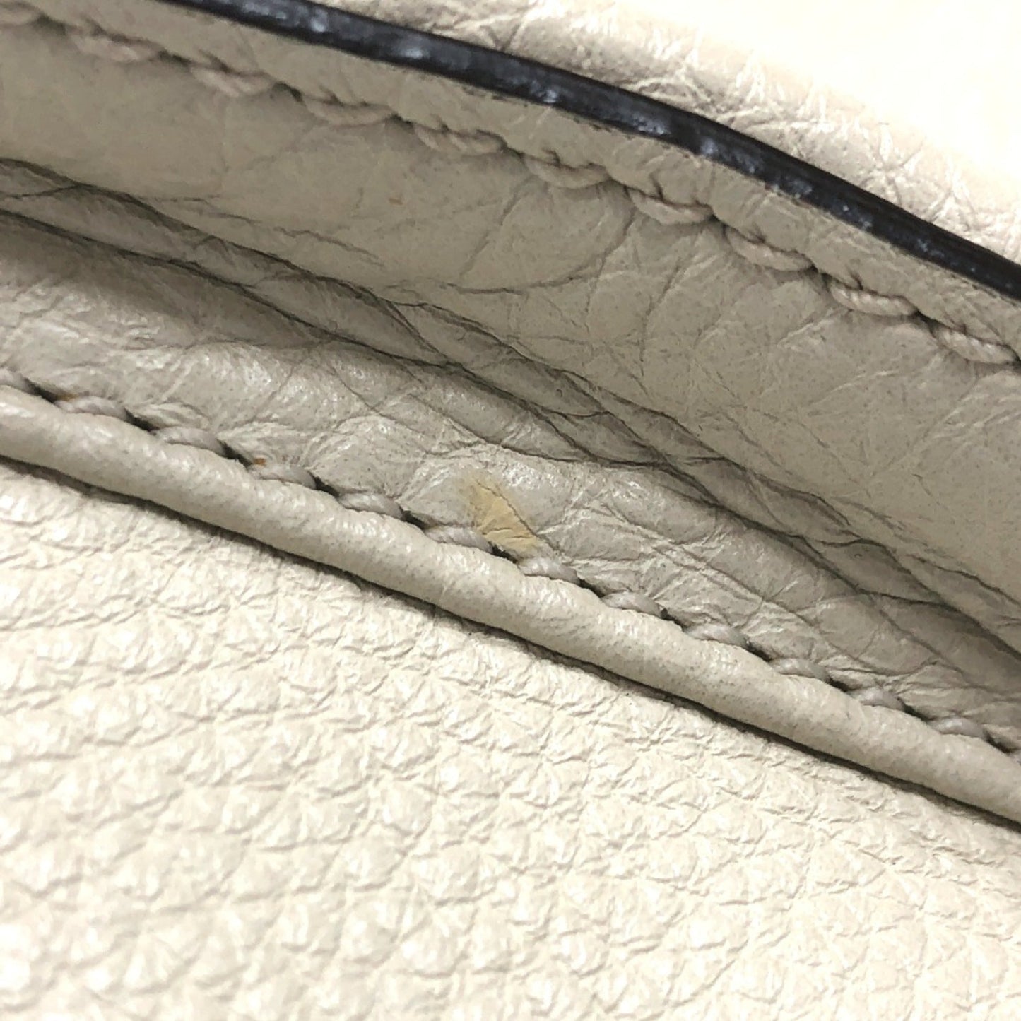 Gucci White Leather Backpack