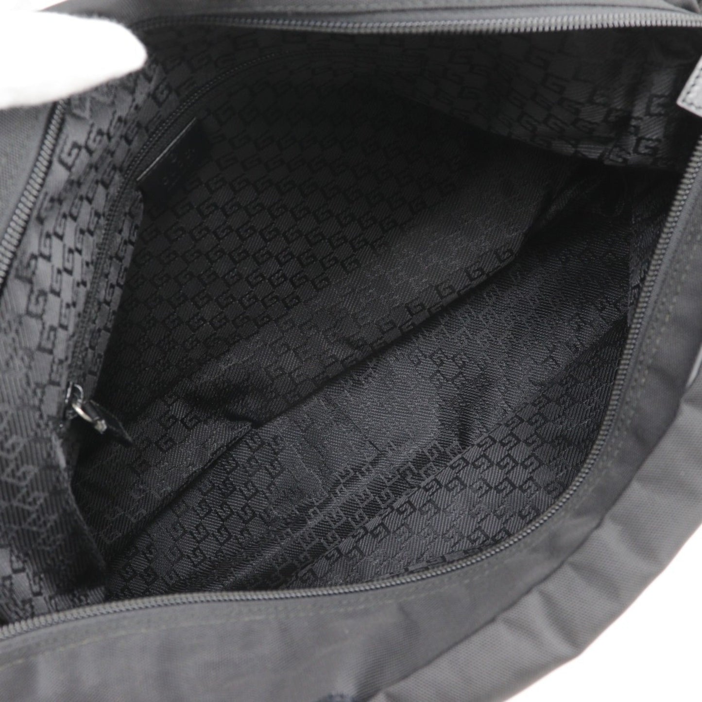 Gucci Black Nylon Canvas Shoulder Bag Sling Bag