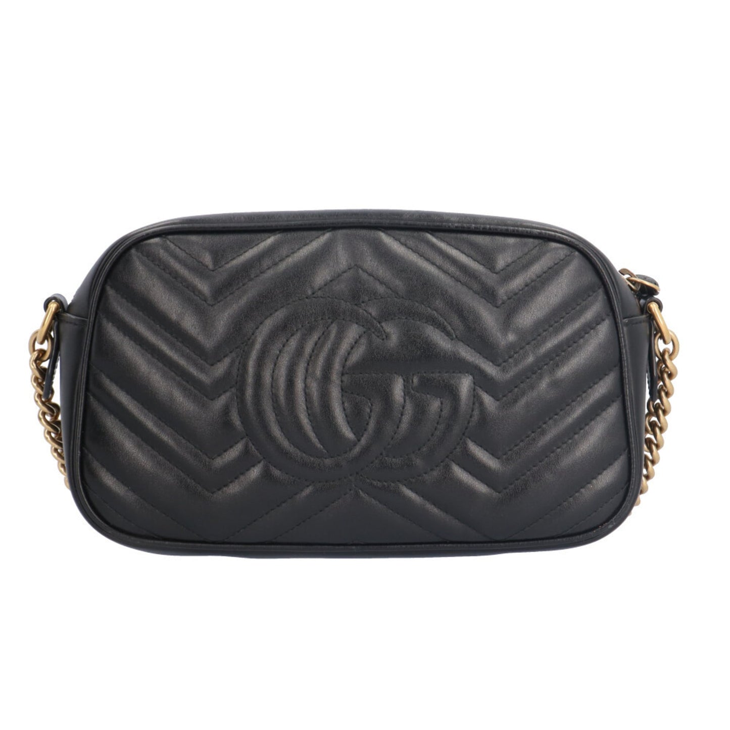 Gucci Gg Marmont Black Leather Shoulder Bag