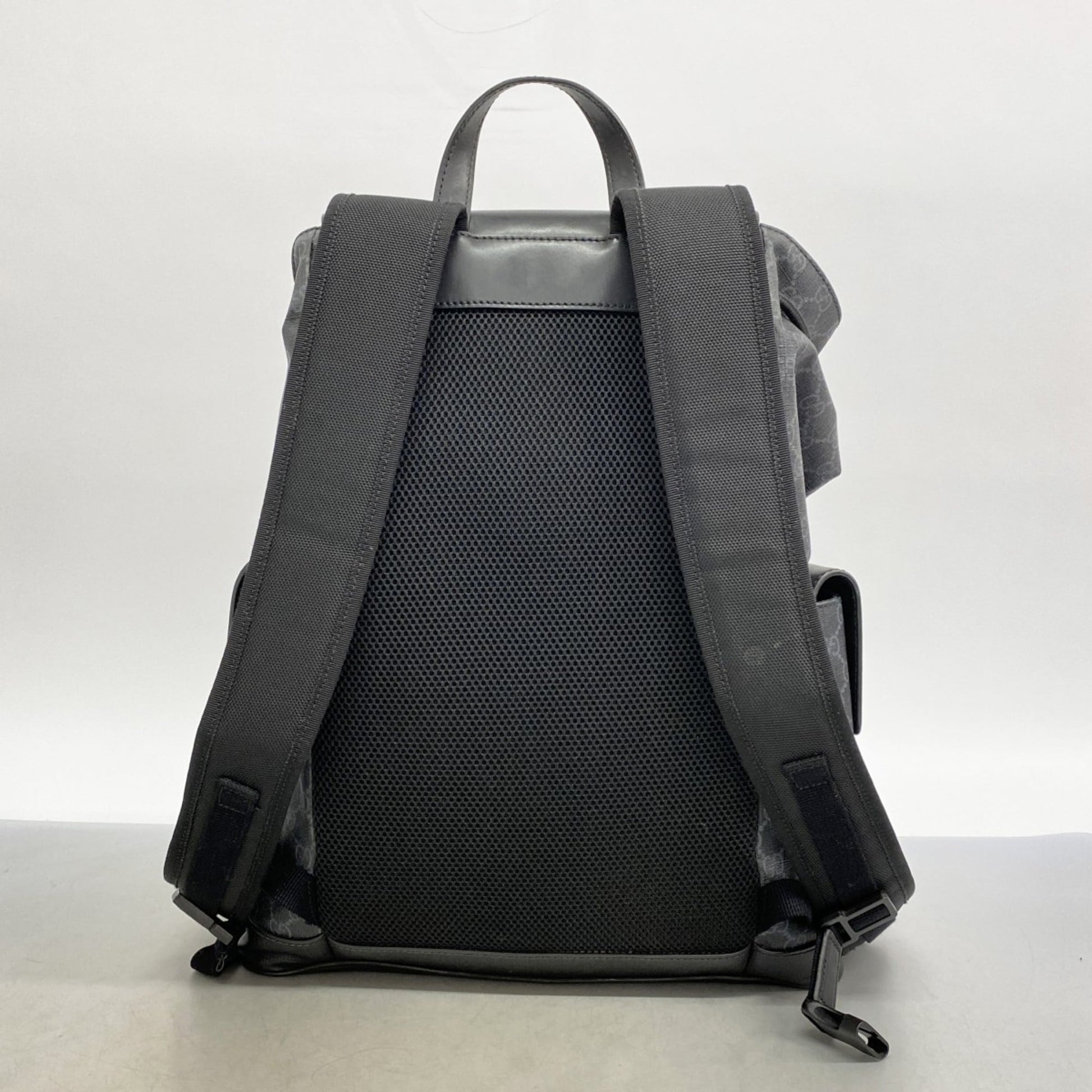 Gucci Black Pvc Backpack