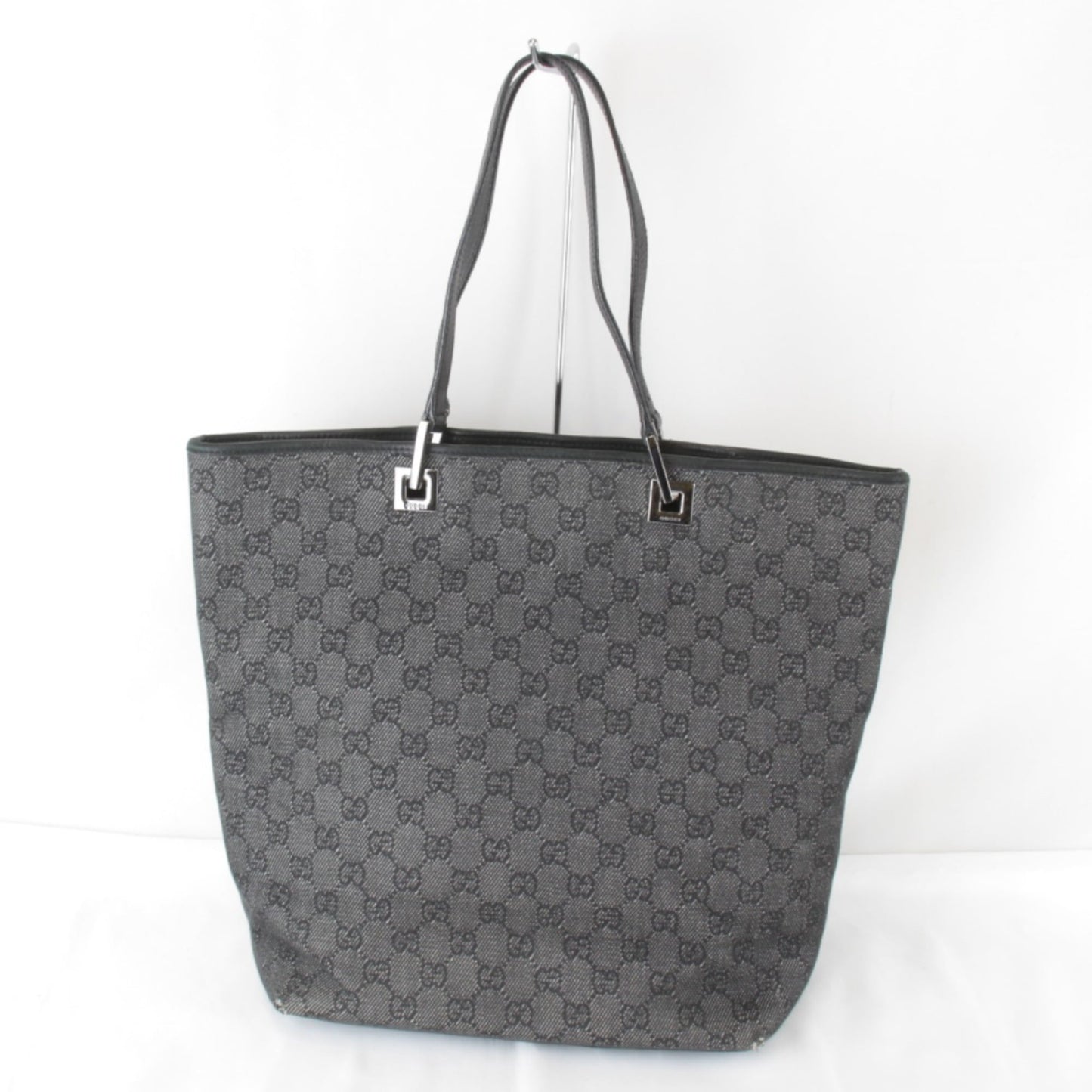 Gucci Black Gg Canvas Tote Bag