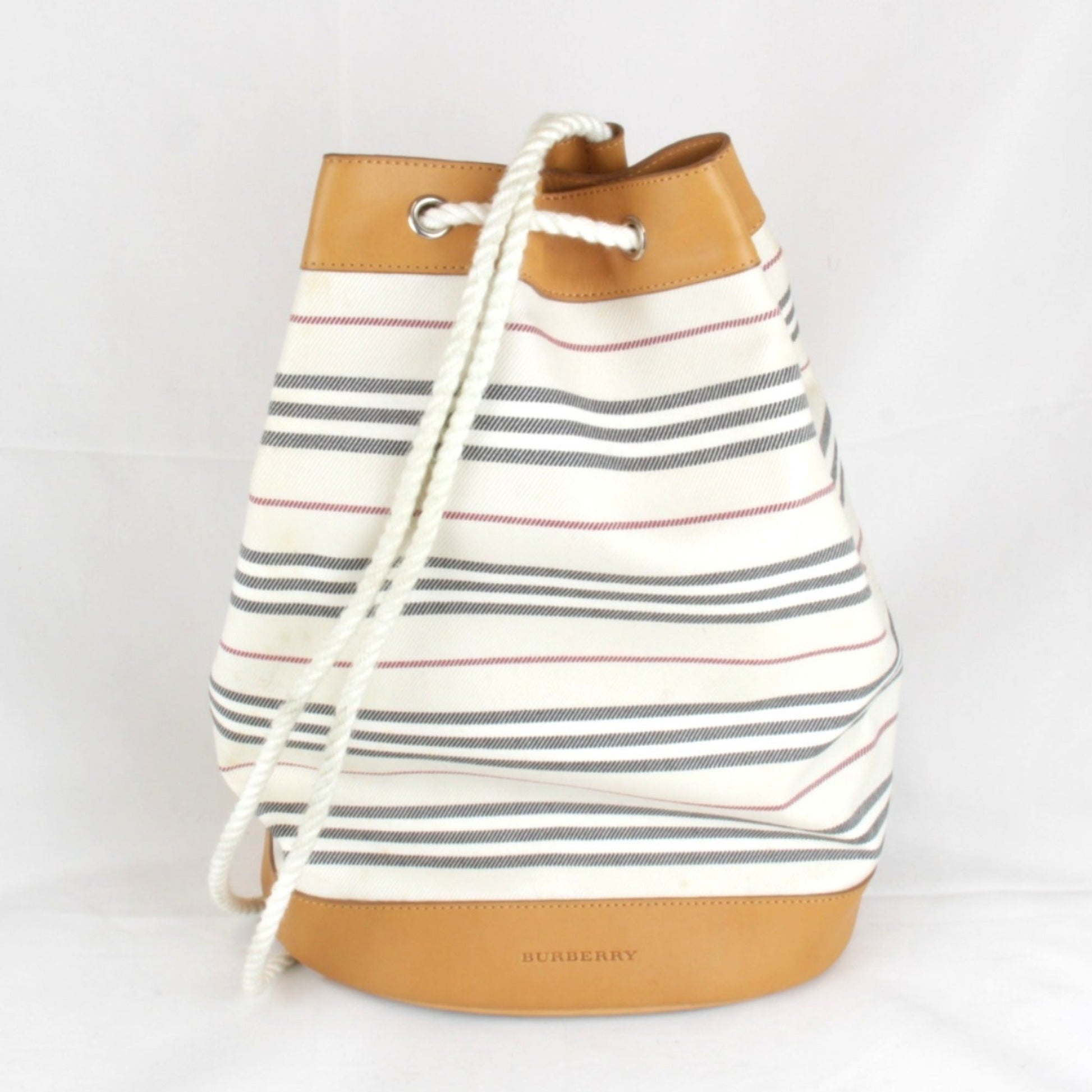 Burberry Multi Color Backpack Canvas