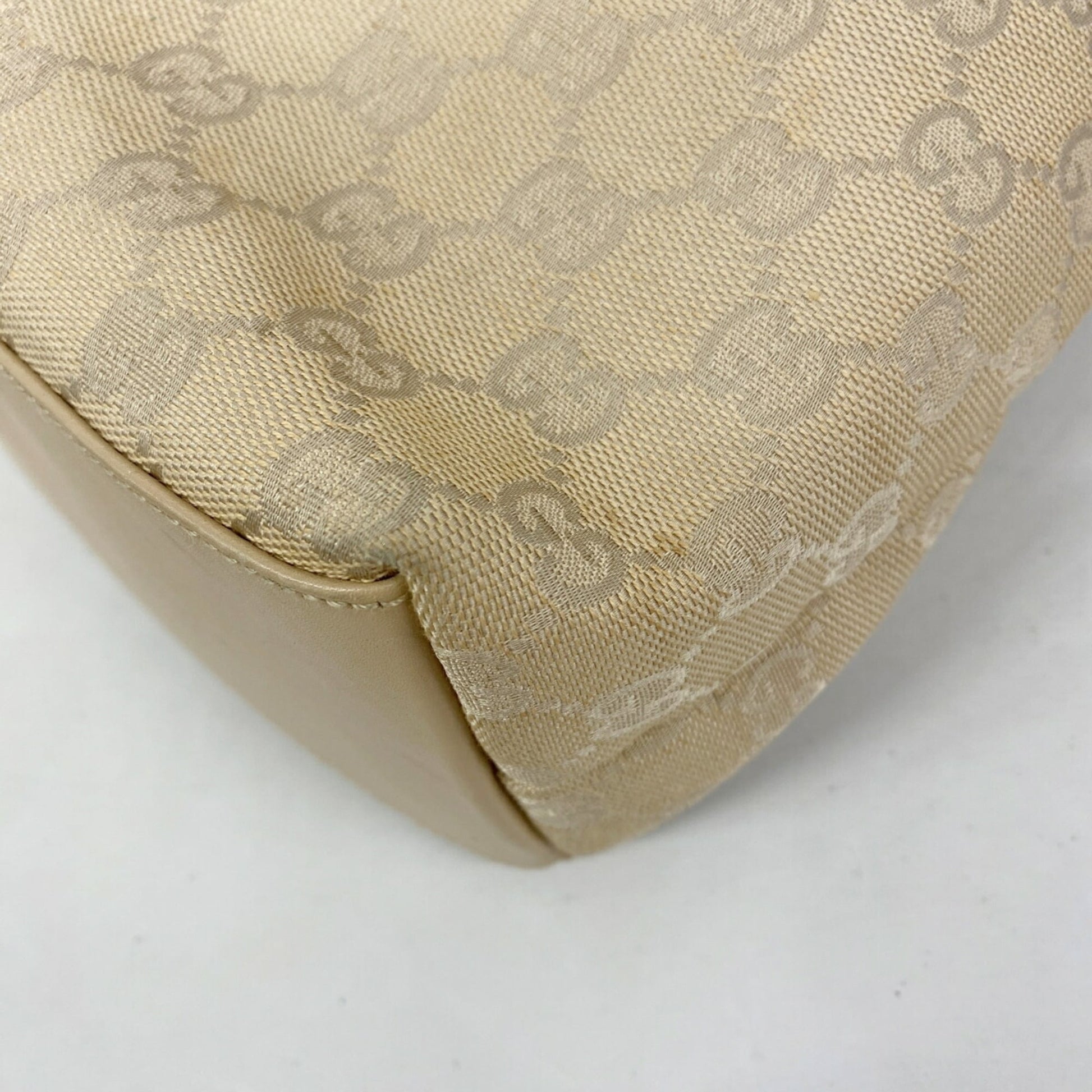 Gucci Beige Canvas Handbag