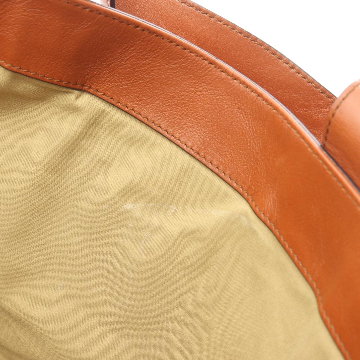Gucci Beige Brown Canvas Leather Tote Bag