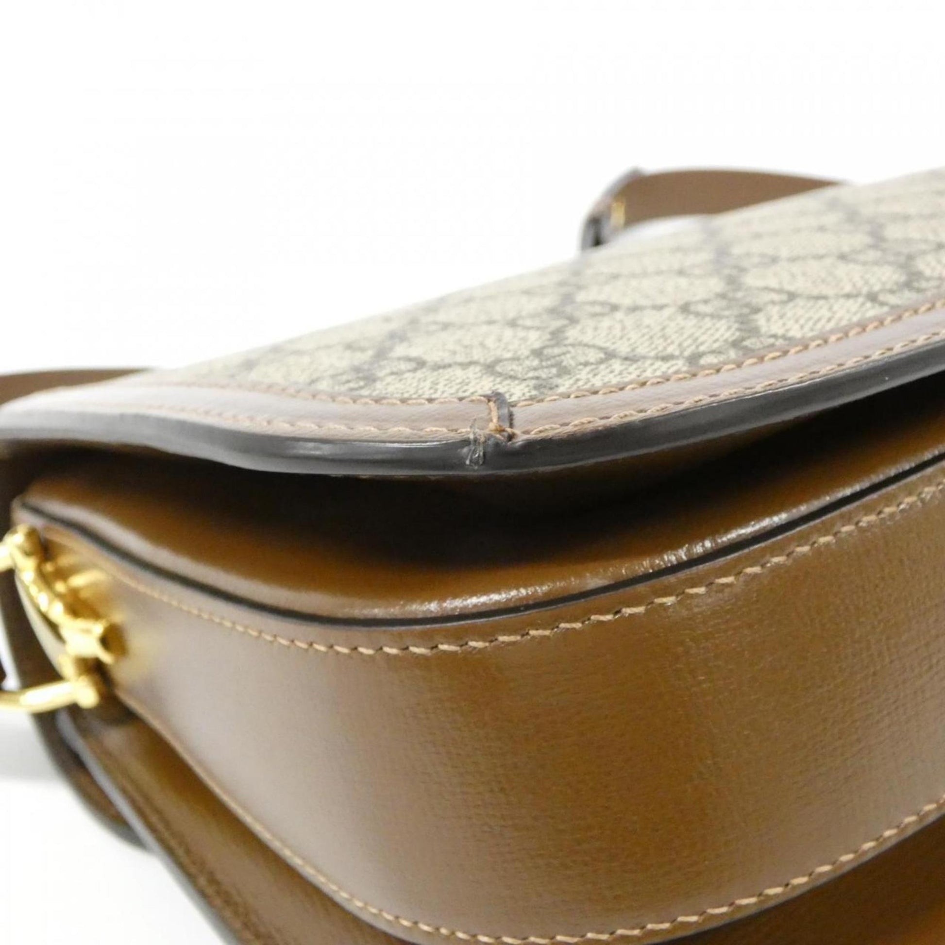 Gucci Beige Brown Gg Supreme Shoulder Bag