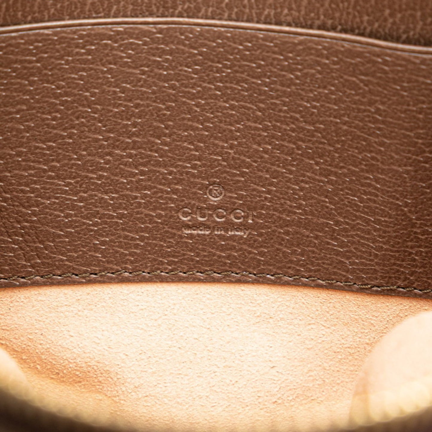 Gucci Beige Brown Pvc Leather Backpack
