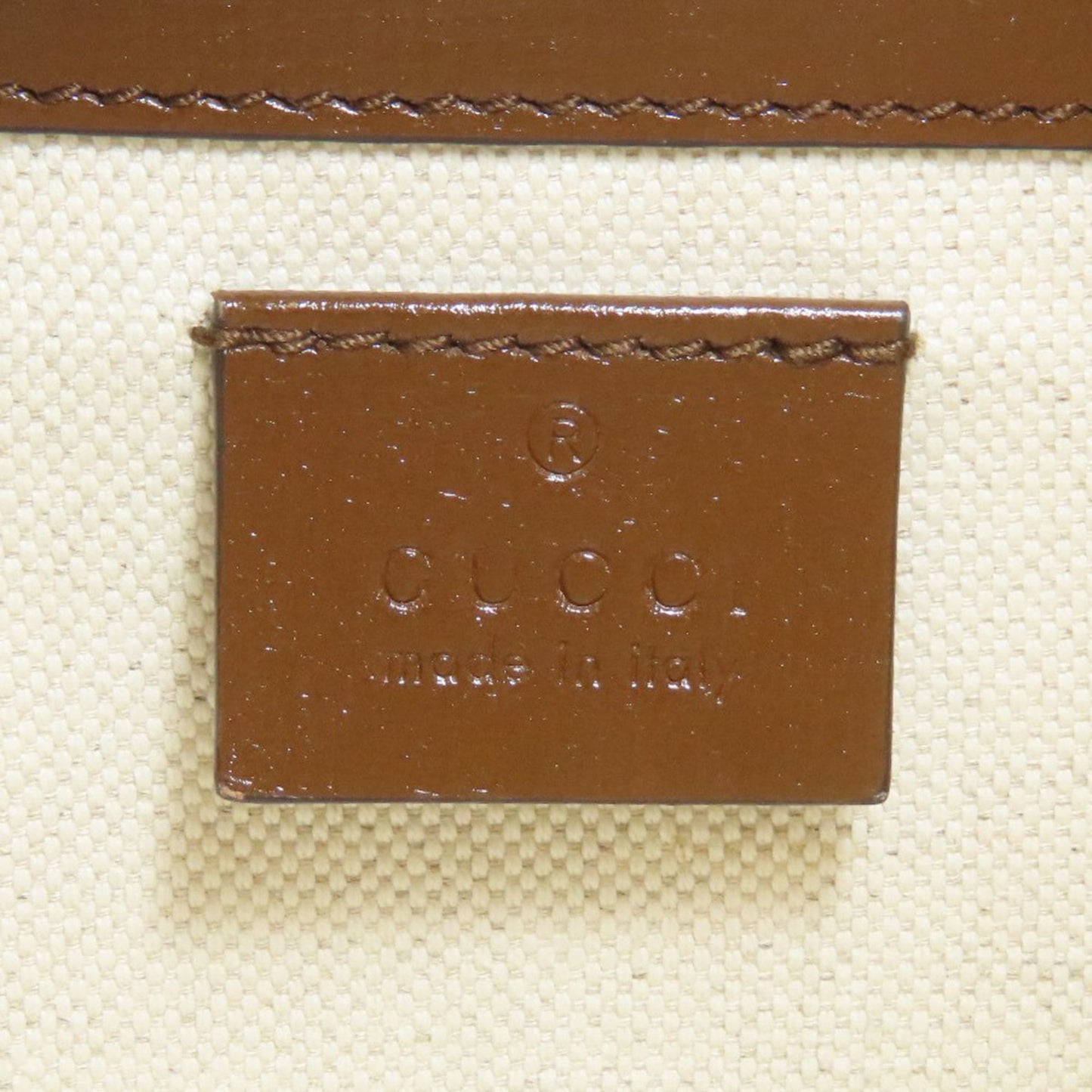 Gucci Brown Pvc Leather Handbag