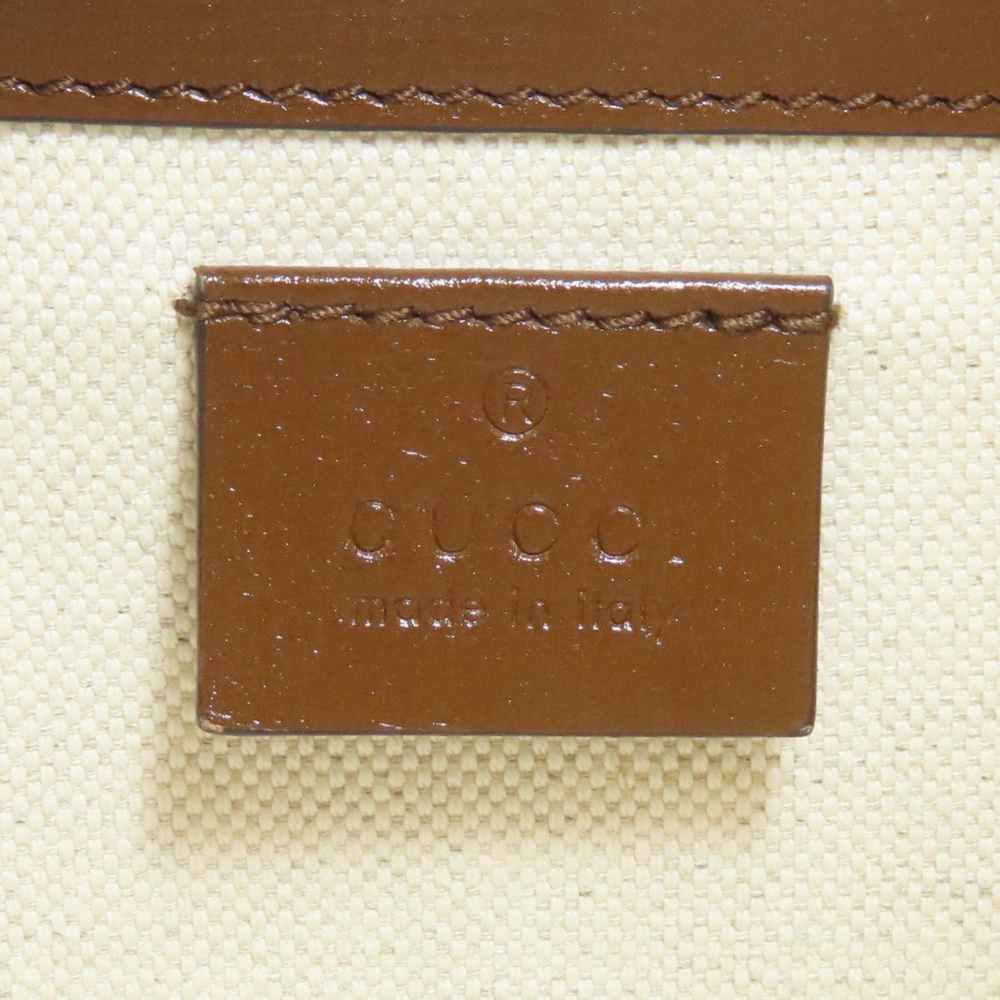Gucci Brown Pvc Leather Handbag