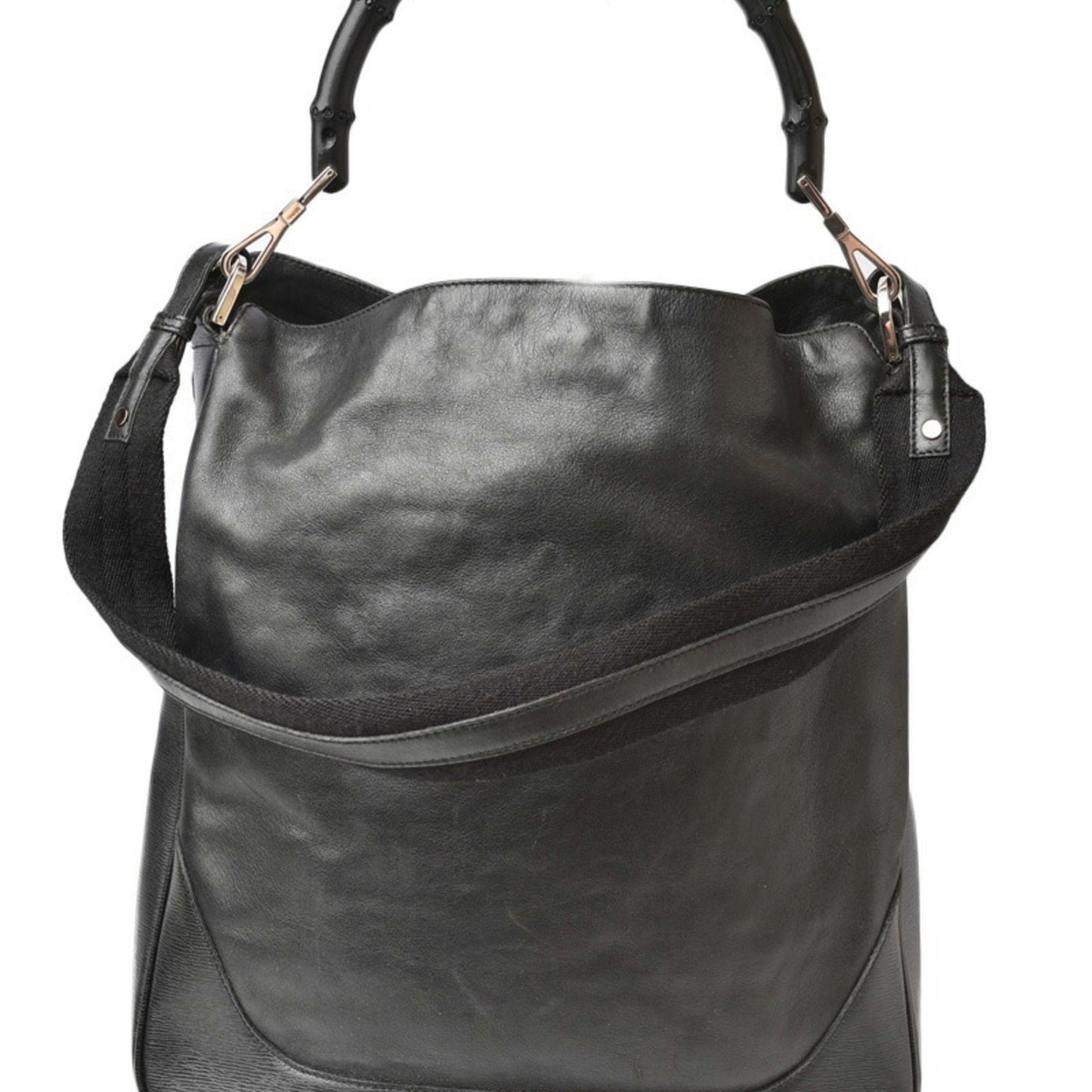 Gucci Black Leather Handbag Shoulder Bag