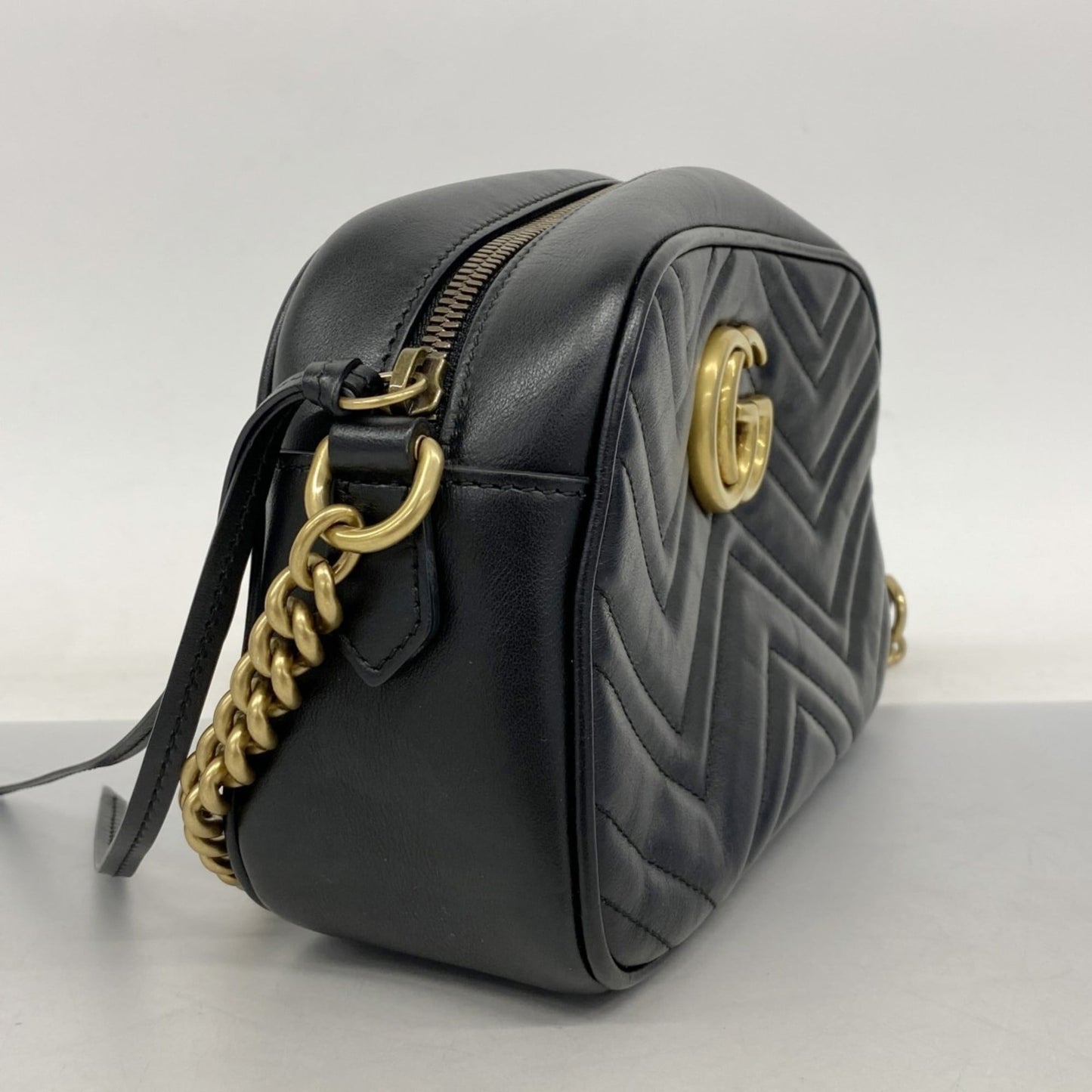 Gucci Black Leather Shoulder Bag