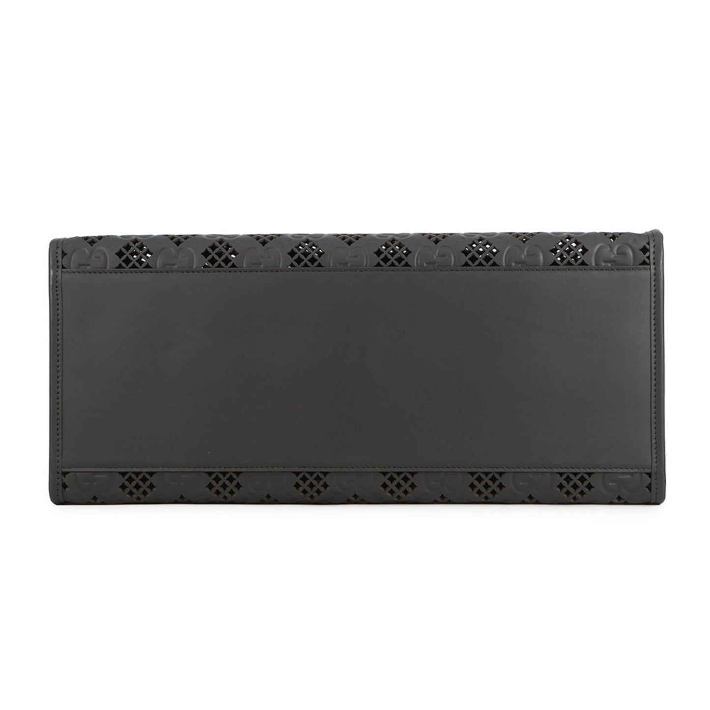 Gucci Black Gg Leather Tote Bag