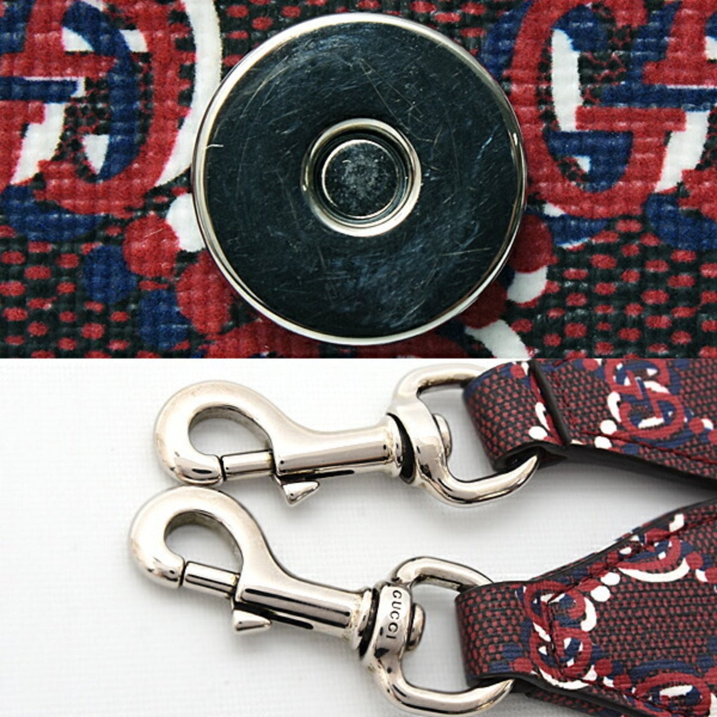 Gucci Red Color Pvc Shoulder Bag