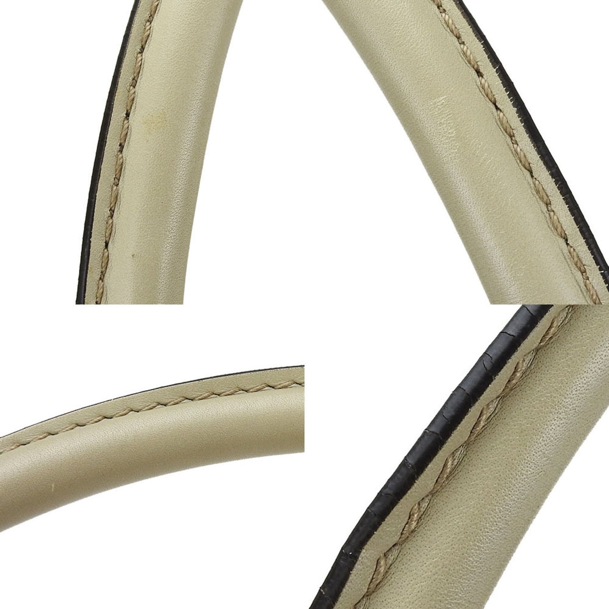 Gucci Gg Canvas Beige Gg Canvas Leather Shoulder Bag