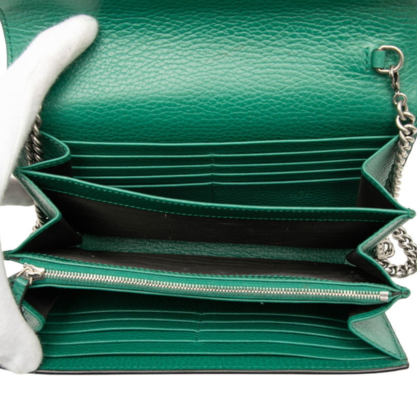 Gucci Green Leather Shoulder Bag