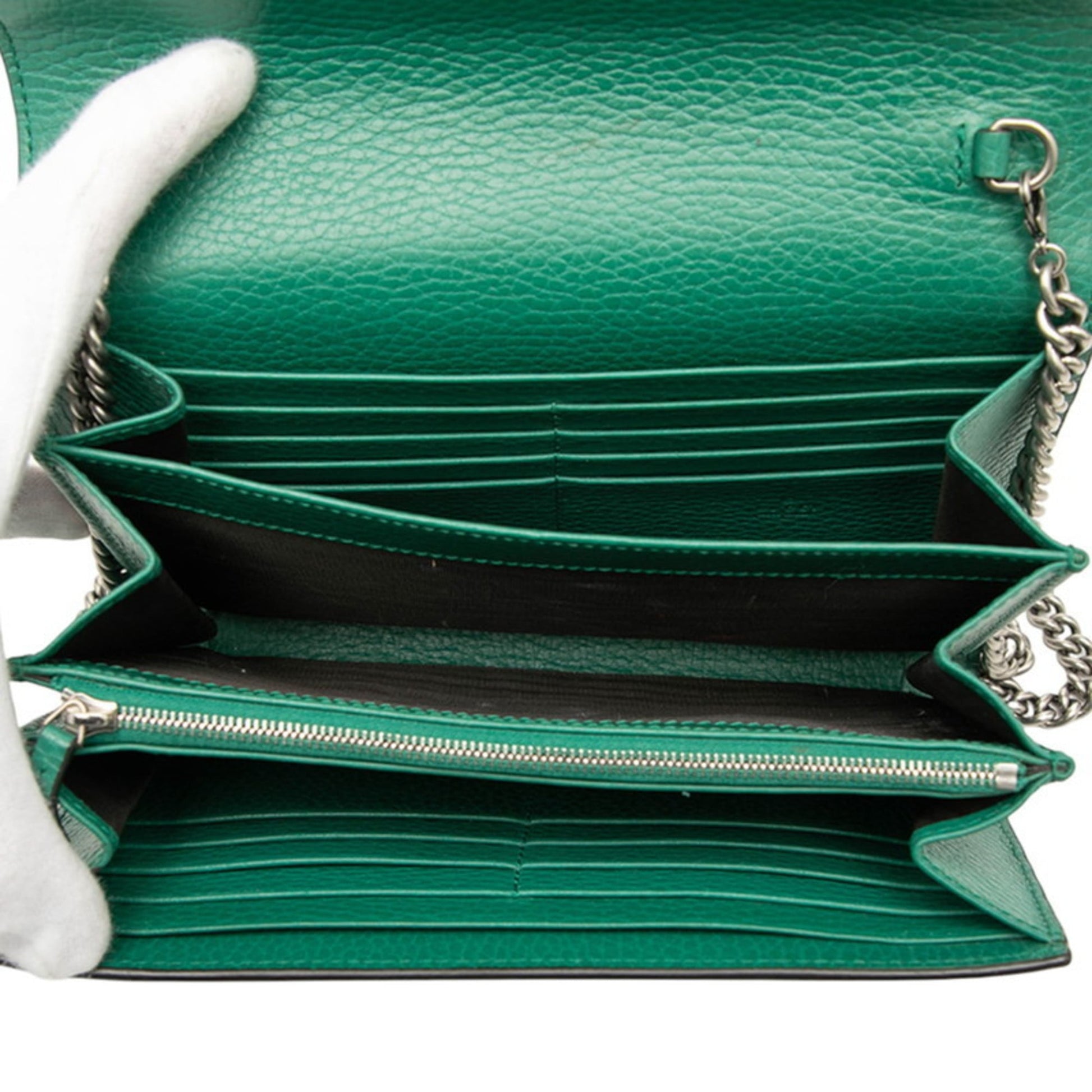 Gucci Green Leather Shoulder Bag
