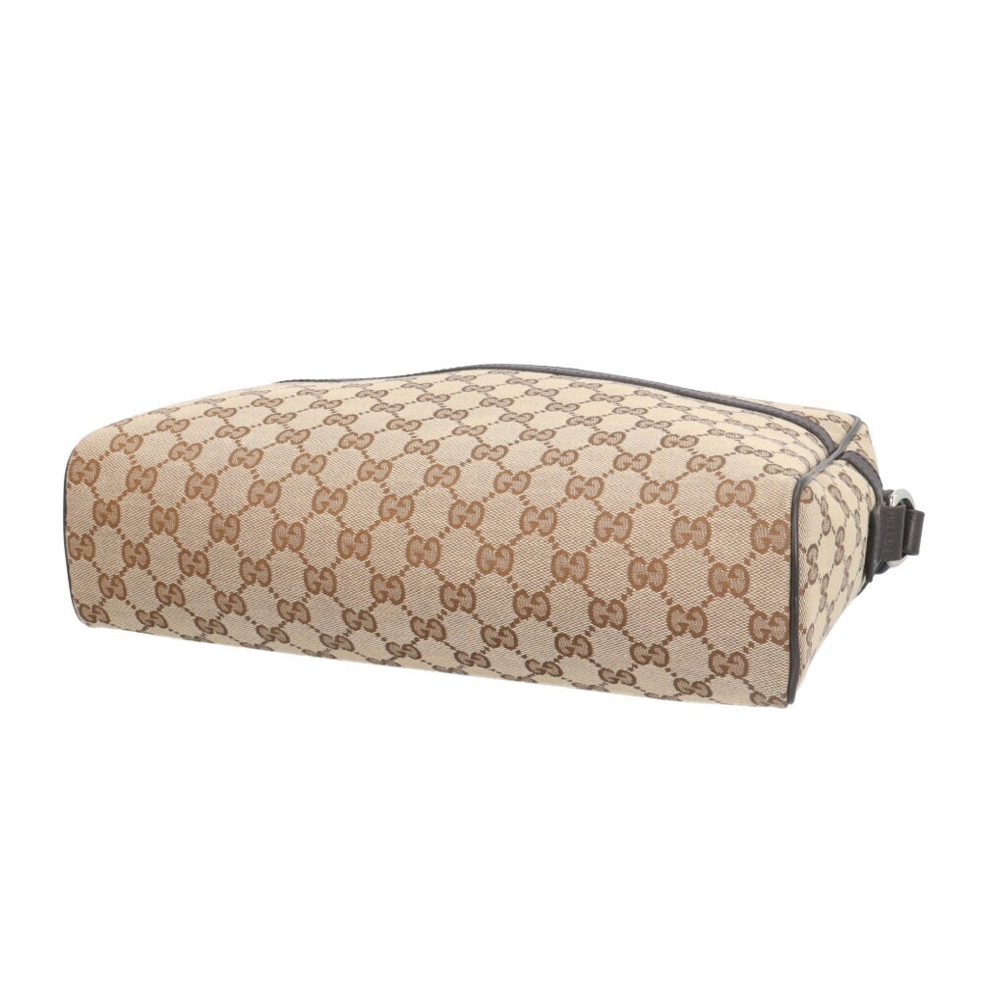 Gucci Gg Canvas Beige Brown Gg Canvas Shoulder Bag