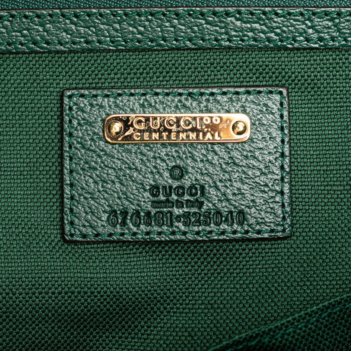 Gucci Ophidia Beige Green Multi-Color Canvas Leather Tote Bag