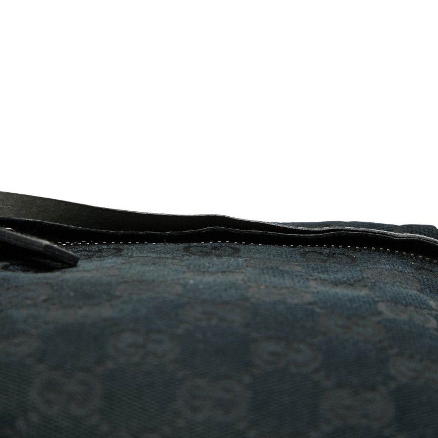 Gucci Black Canvas Leather Fanny Pack Shoulder Bag